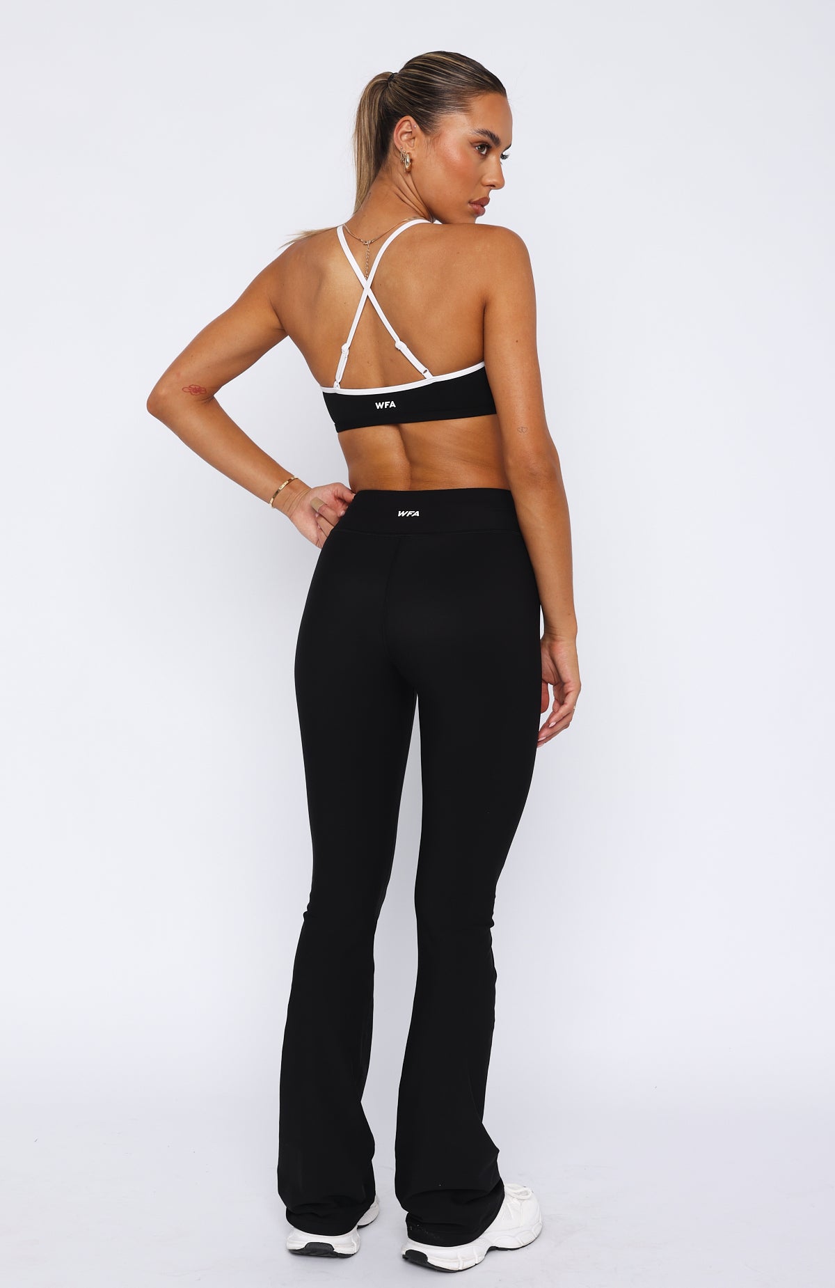 Premium Stay Active Flare Leggings - Black