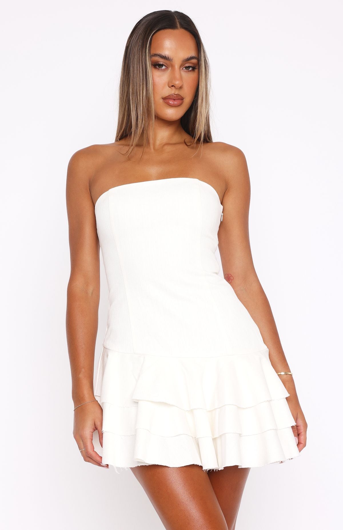 Ultimate Confidence Mini Dress - Cream