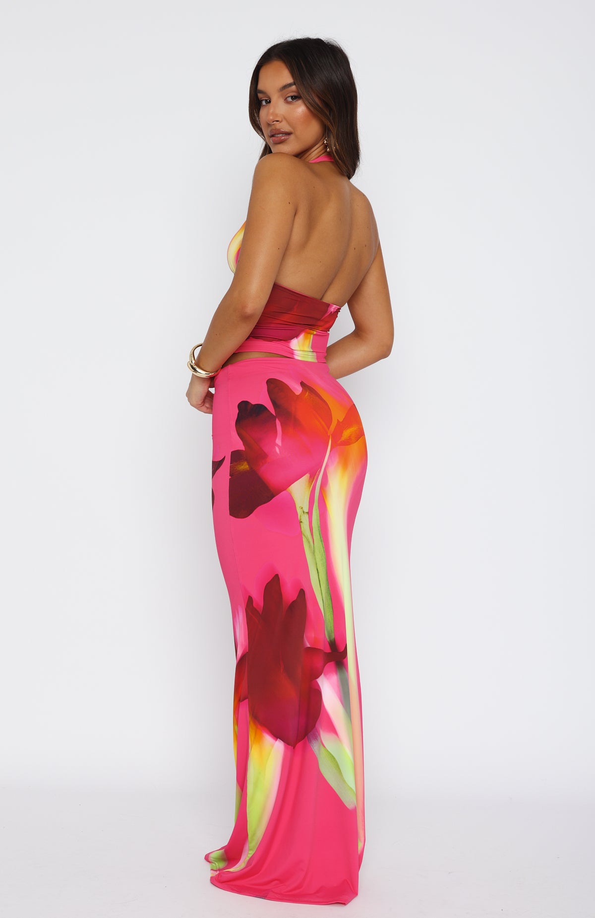 Ultimate Sweet Salutations Maxi Skirt - Magenta Blossom