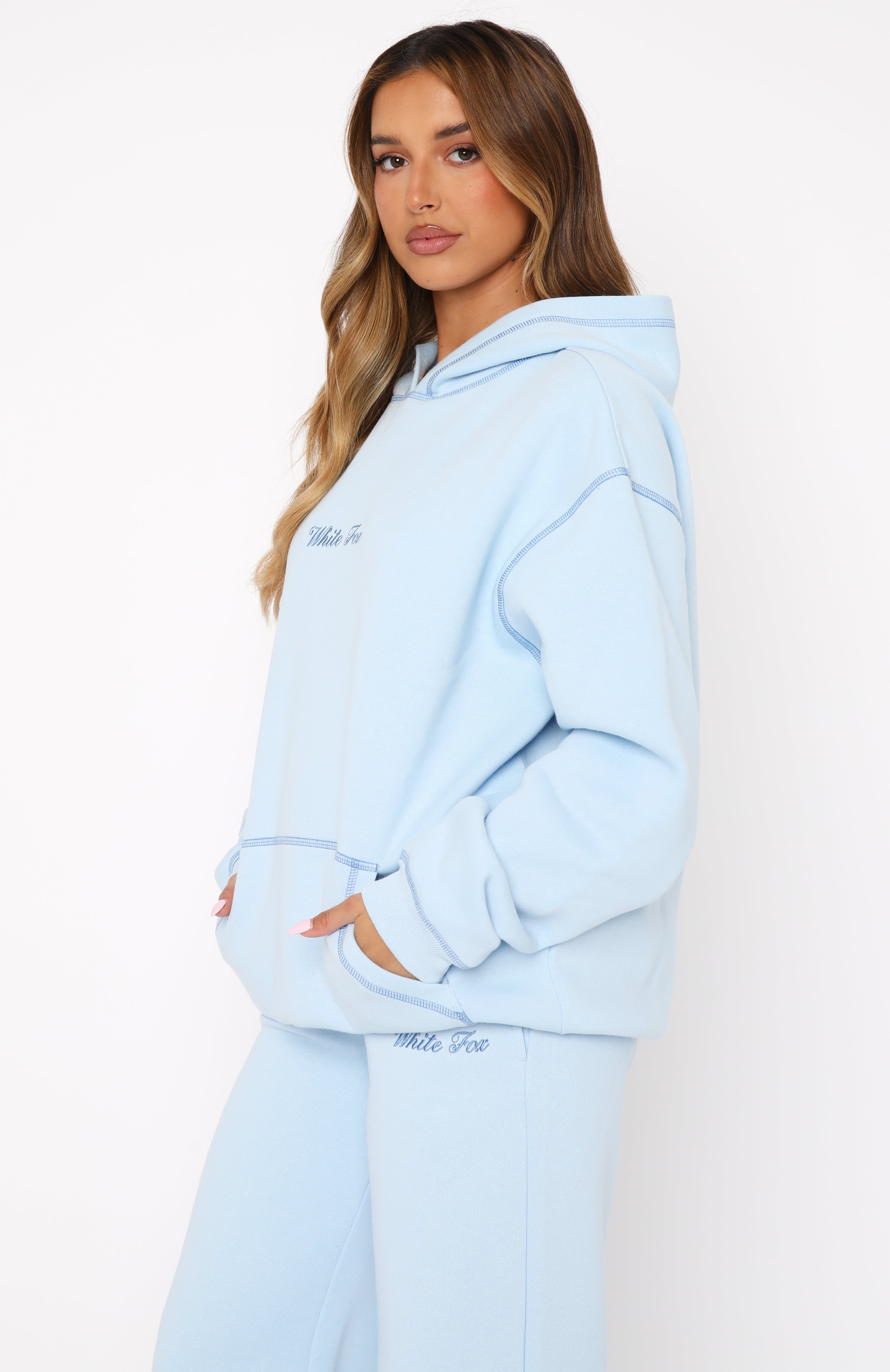 Premium Oversized Hoodie in Baby Blue | Ultimate Comfort