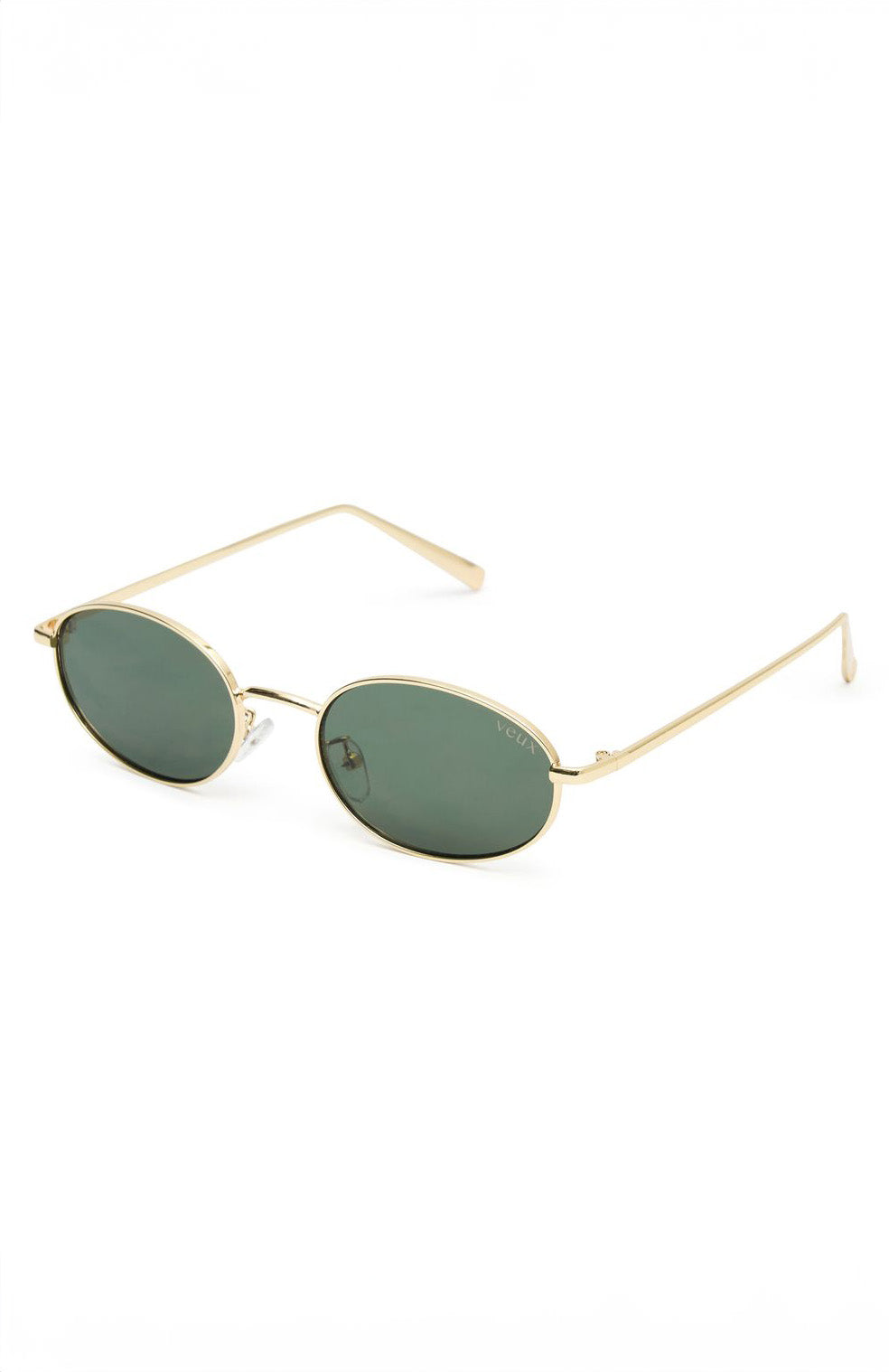 Premium Kora Sunglasses - Gold/Green Frame with Tinted Lenses