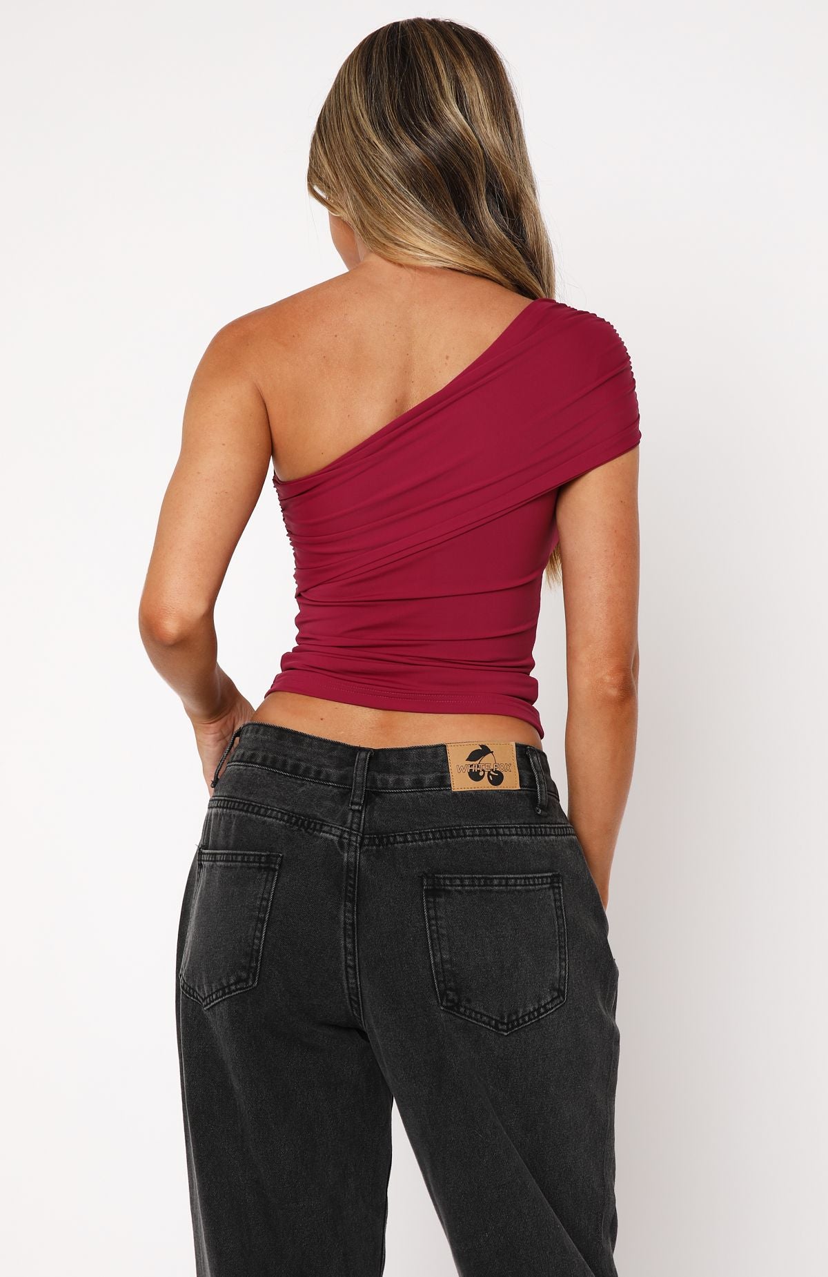 Premium One Shoulder Berry Top - Ultimate Casual Wear