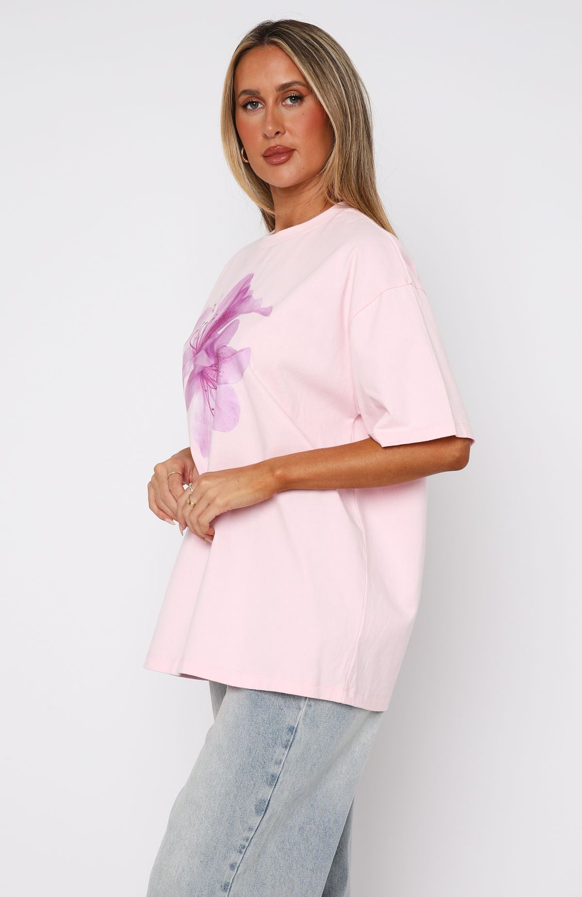 Premium Power Of Possibility Oversized Tee - Baby Pink