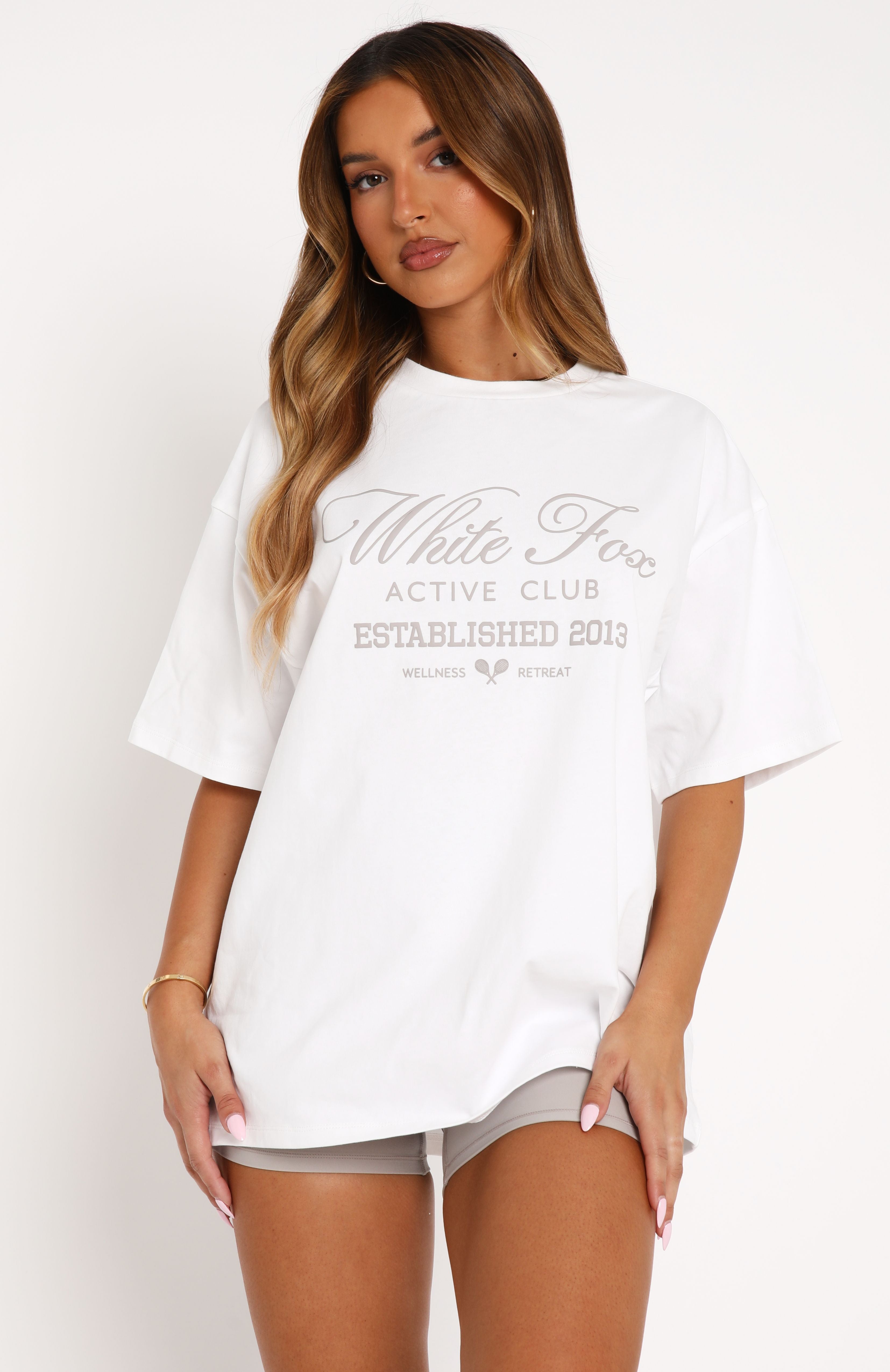 Premium Oversized Cotton Tee - White