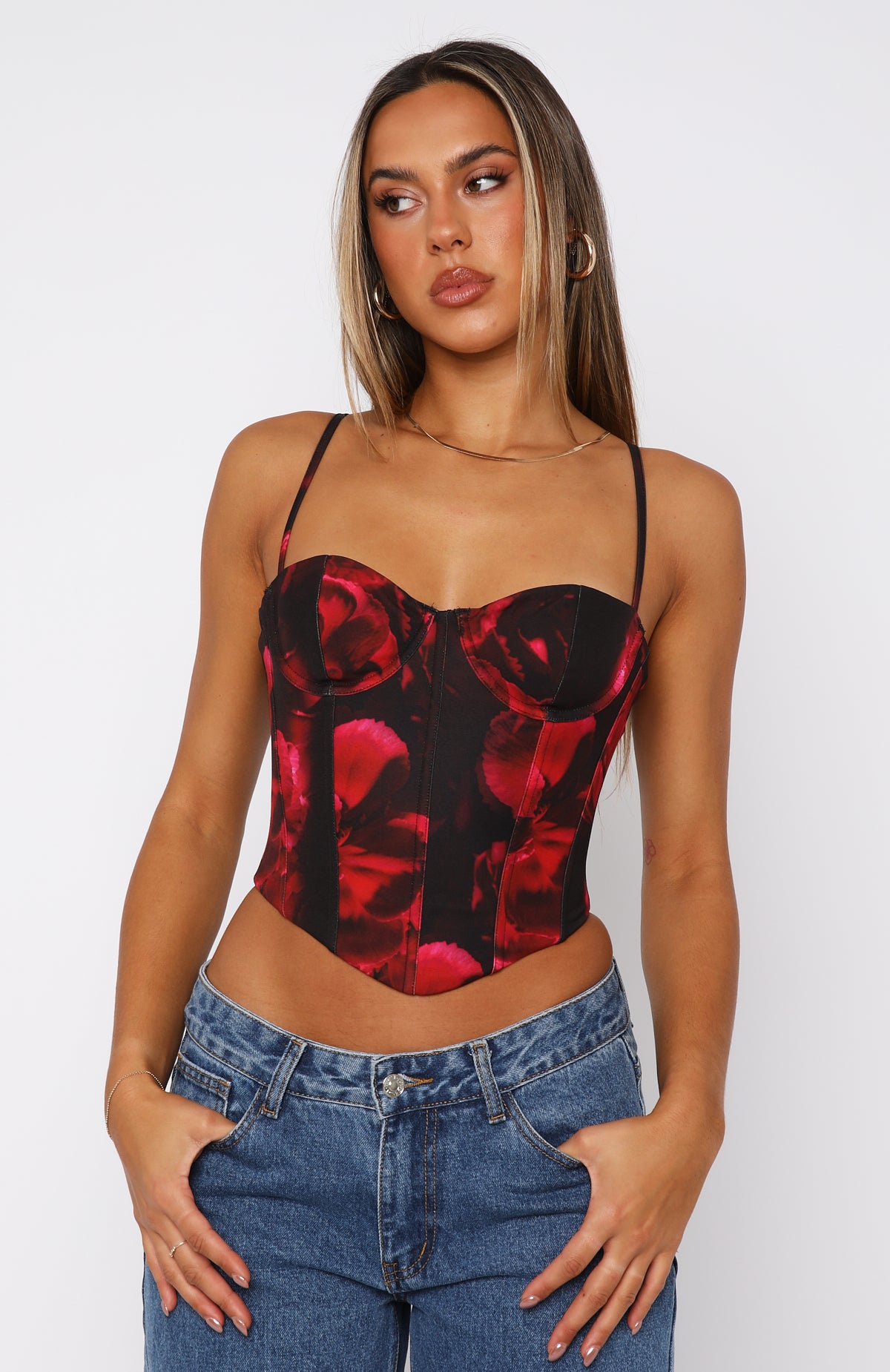 Ultimate Morning Bustier - Raspberry Meadows