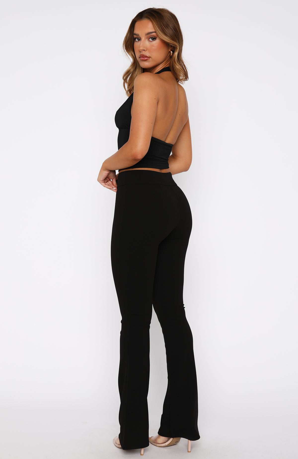 Premium Flare Time Pants - Black