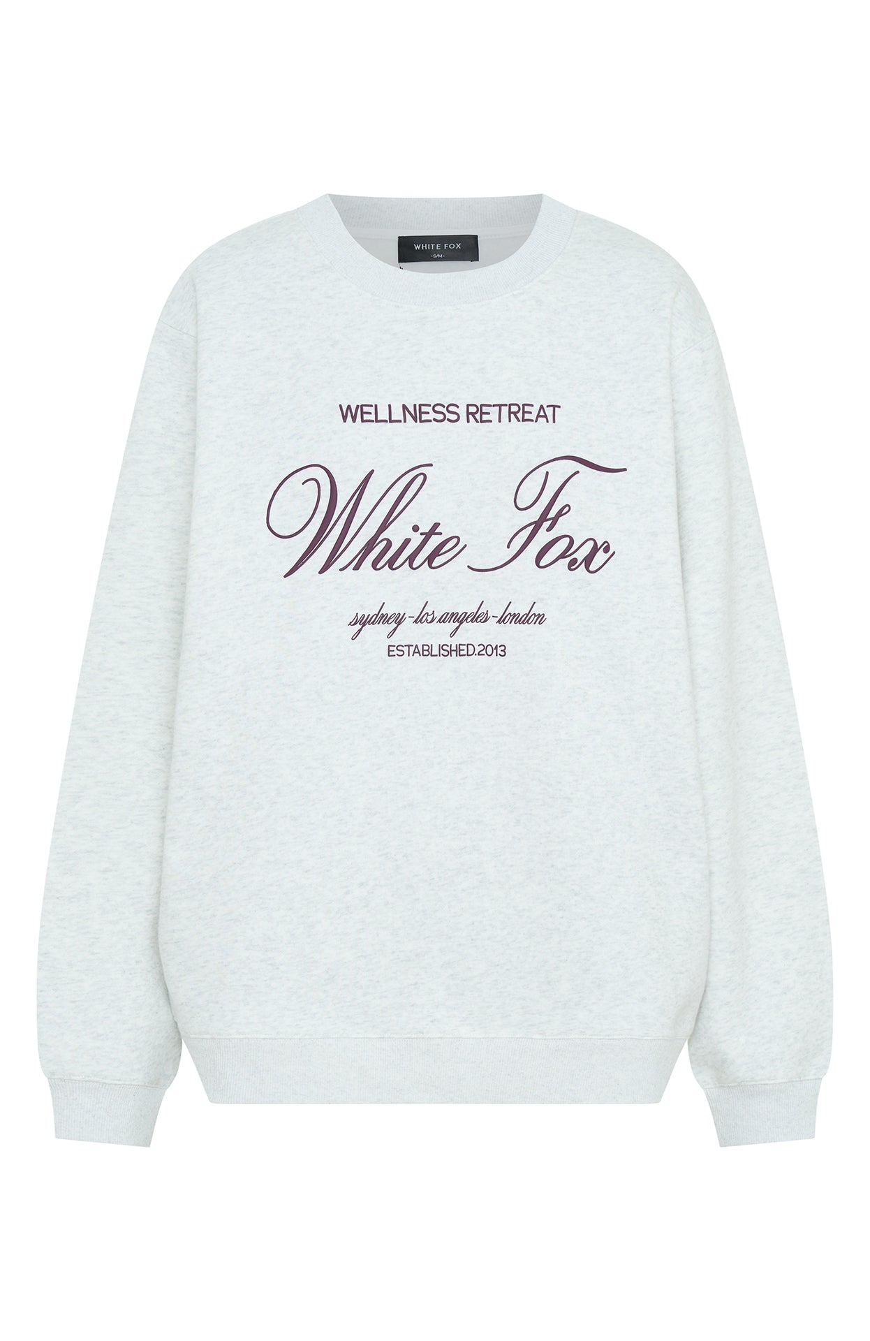 Premium Health & Wellness Oversized Sweater - Grey Marle