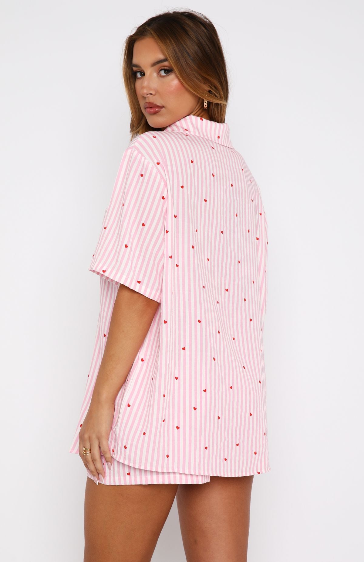 Ultimate Summer Comfort: Pink Sweetheart Pyjama Set