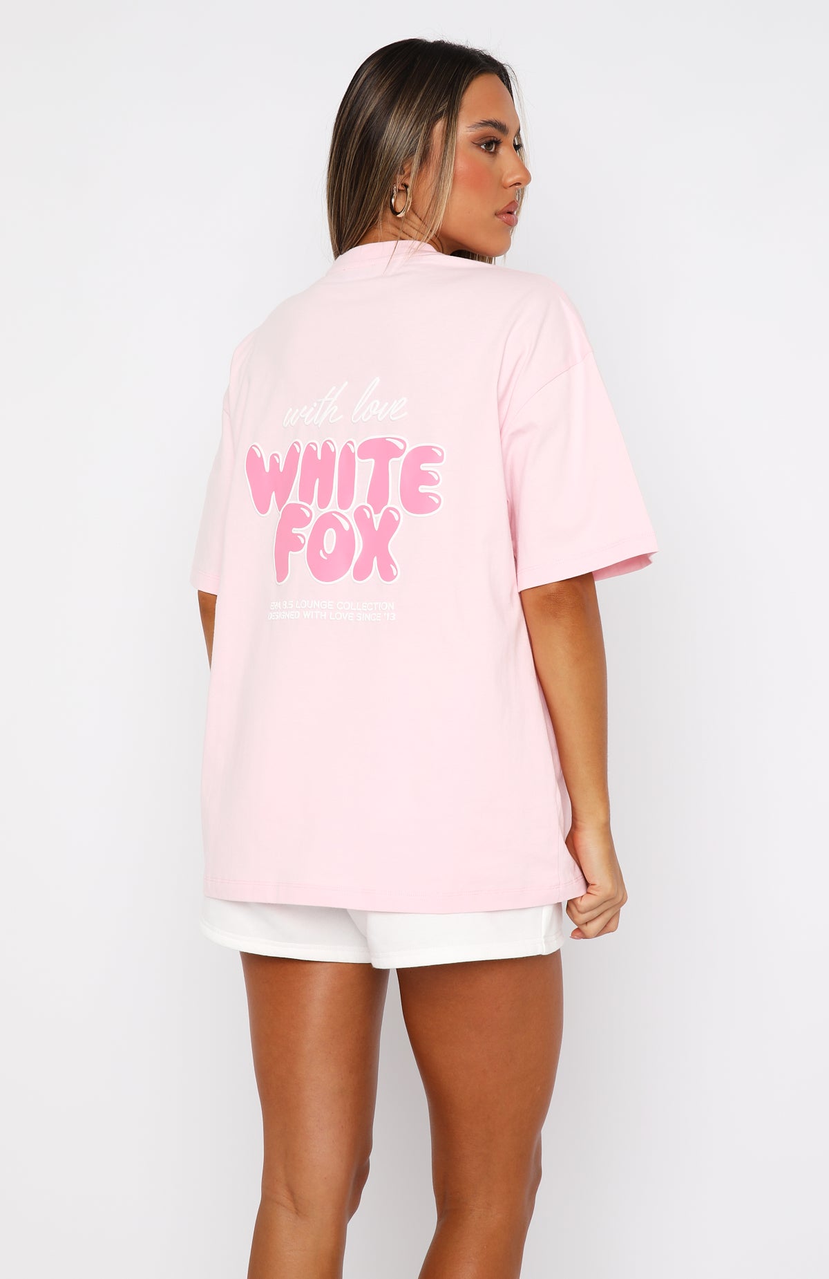 Premium With Love Always Oversized Tee - Baby Pink