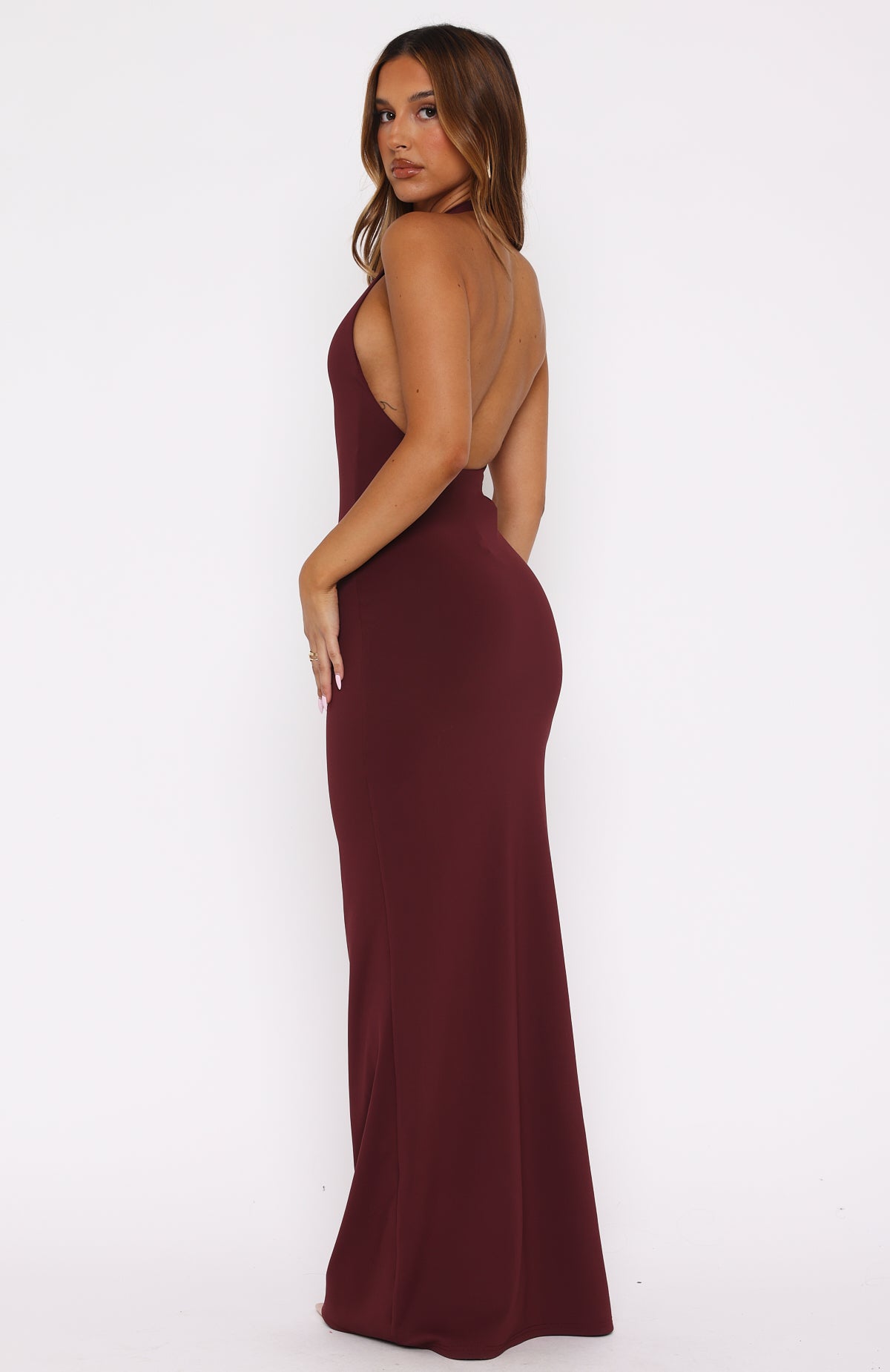 Ultimate Elegance Burgundy Maxi Dress - Love Like No Other