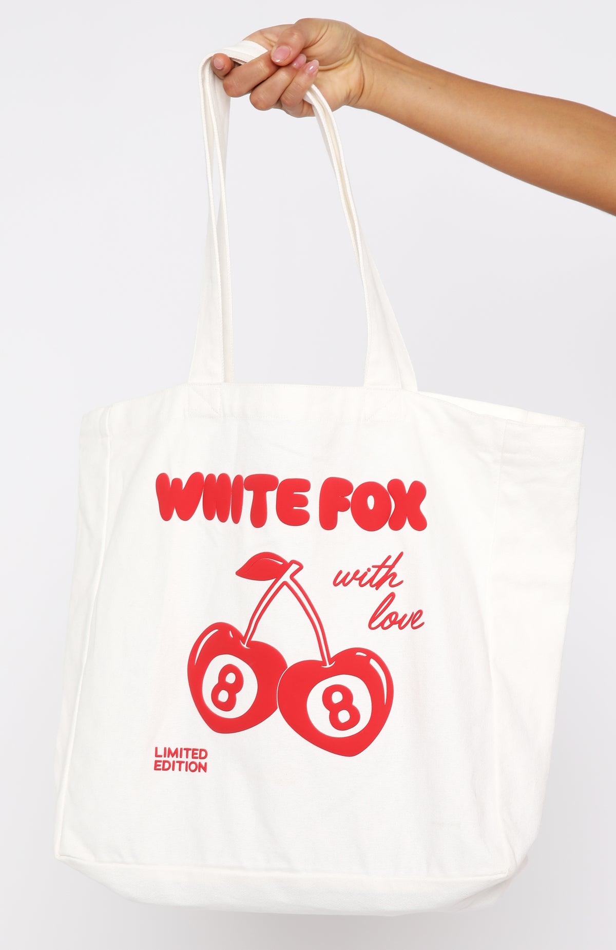 Premium White Fox Tote Bag - Carry With Love