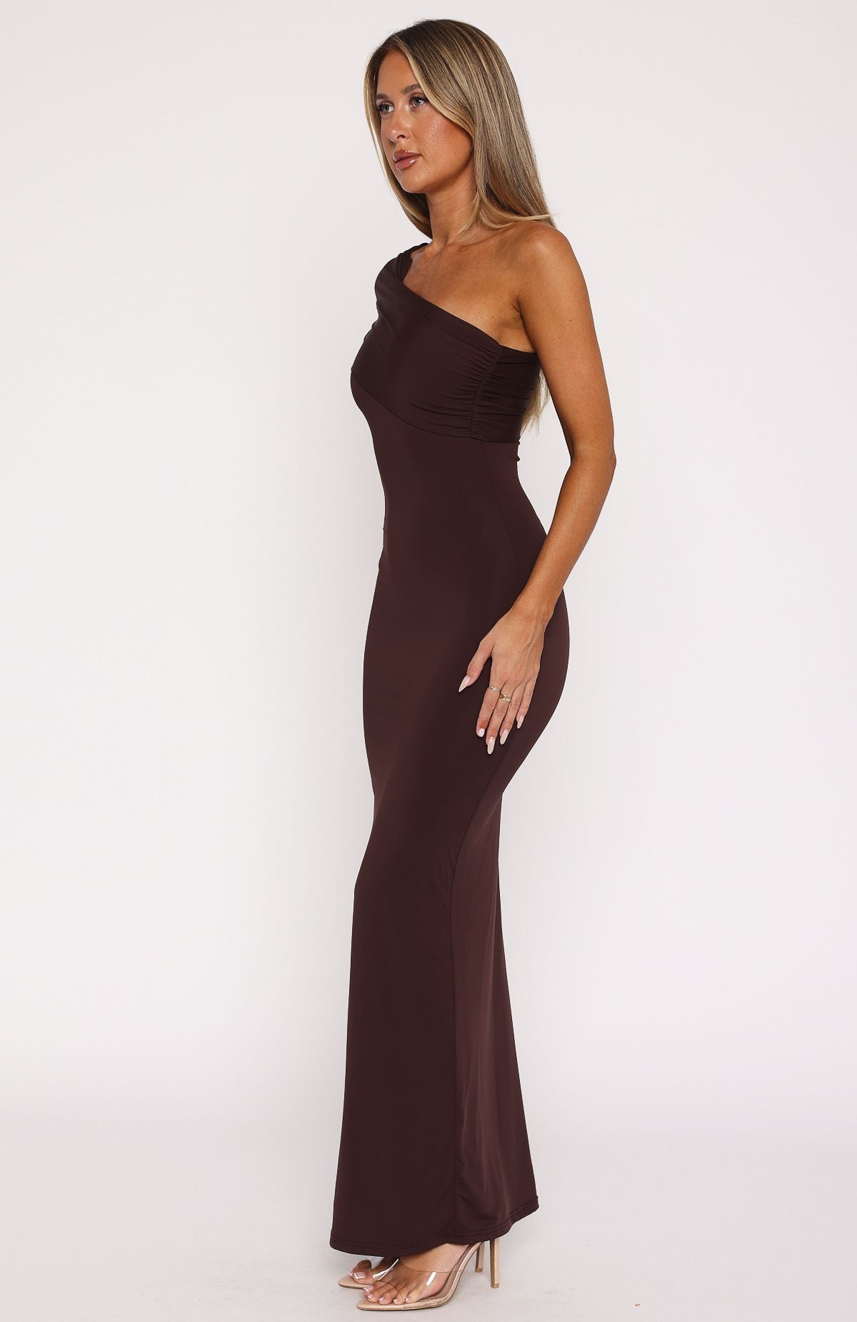 Ultimate Classic Maxi Dress - Dark Chocolate Elegance