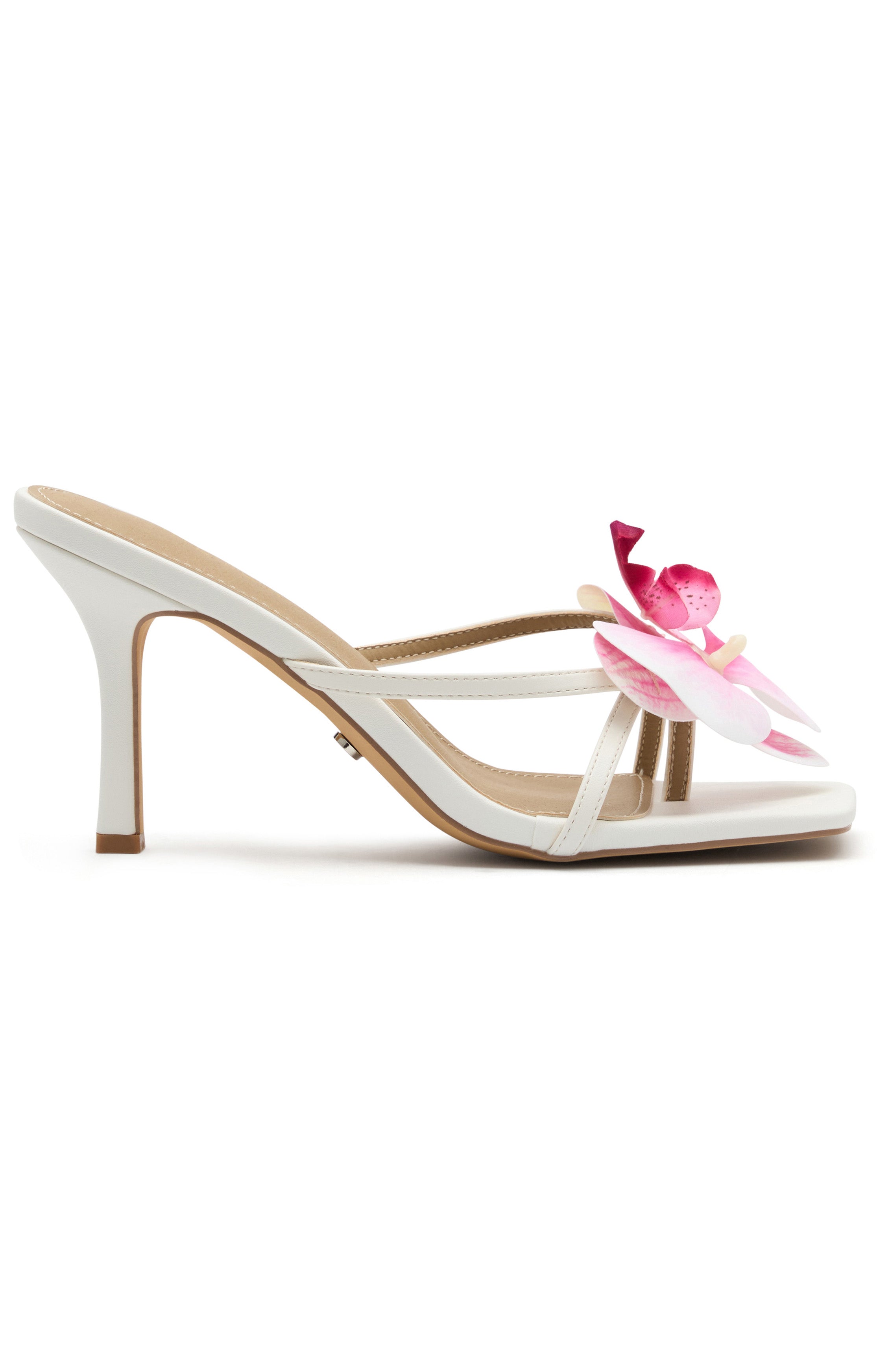 Megan Mules White/Pink - Ultimate Summer Heels