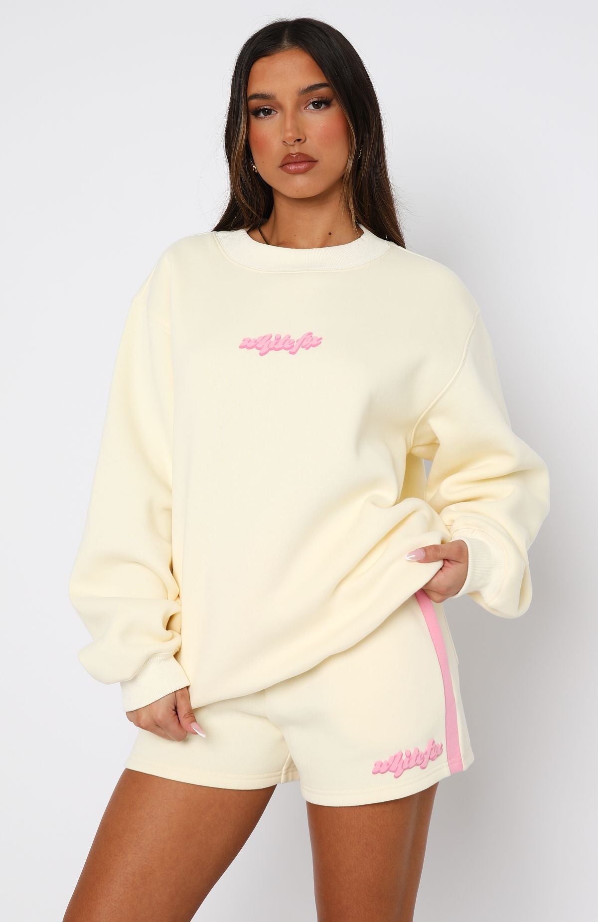 Premium Oversized Sweater Buttercream - Ultimate Comfort