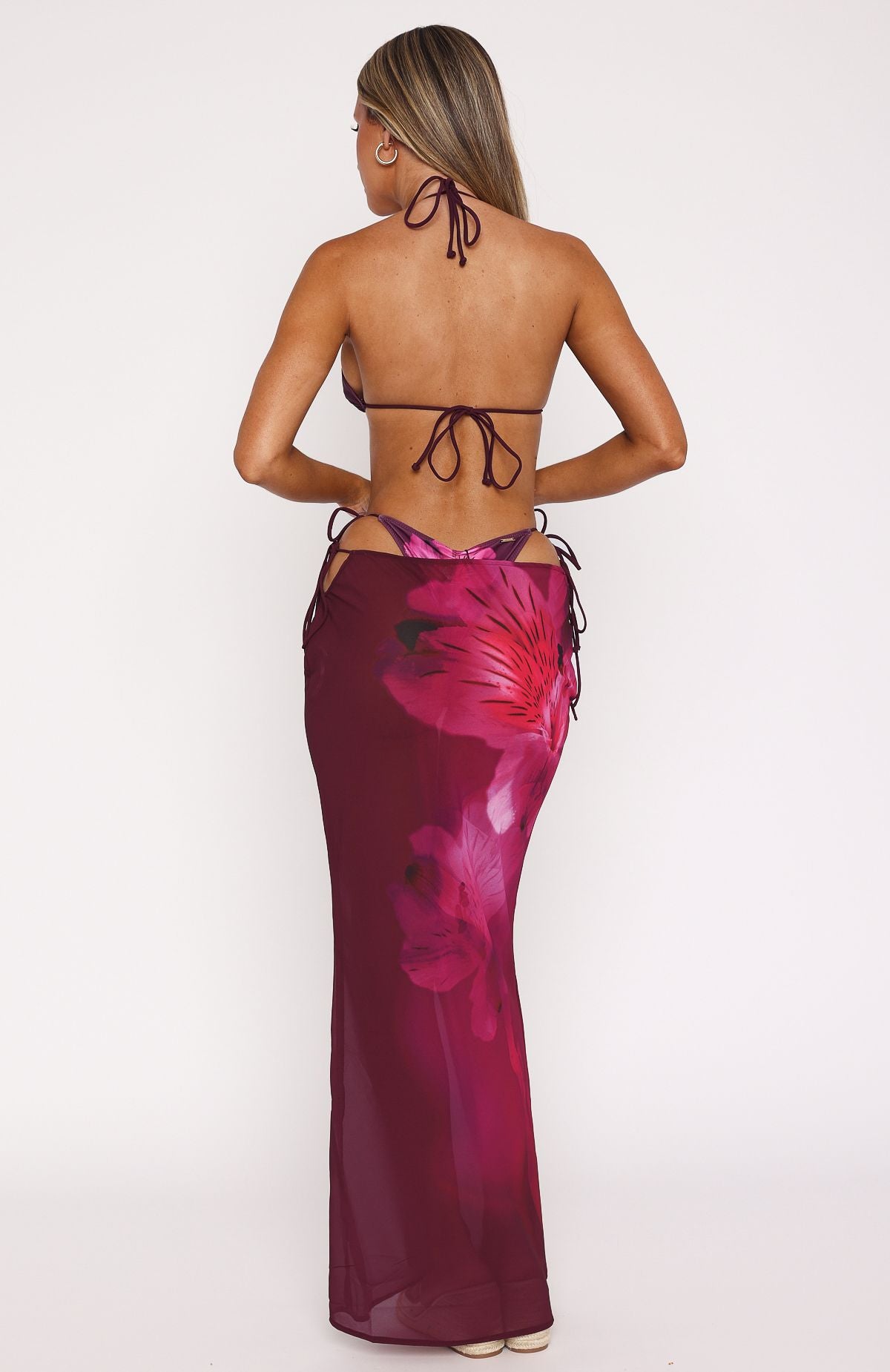 Ultimate Luminous Maxi Skirt - Berry Lush Edition