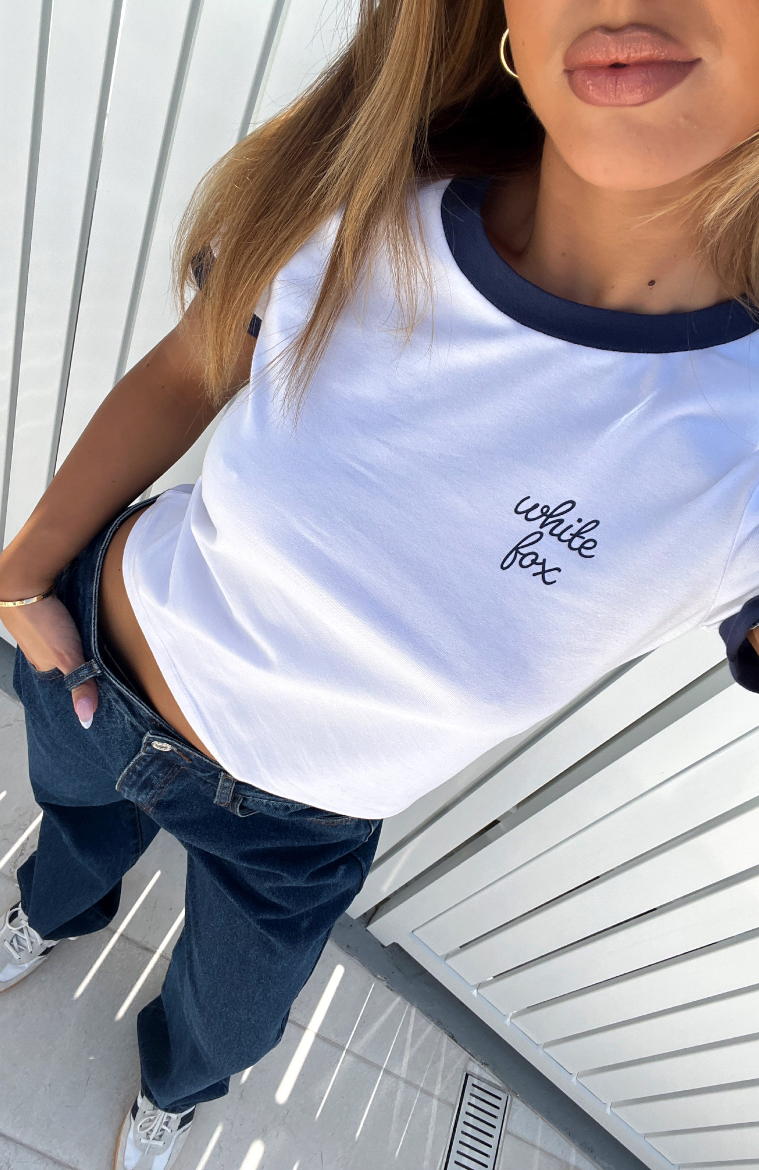 Premium Relaxed Baby Tee - White | Ultimate Comfort & Style