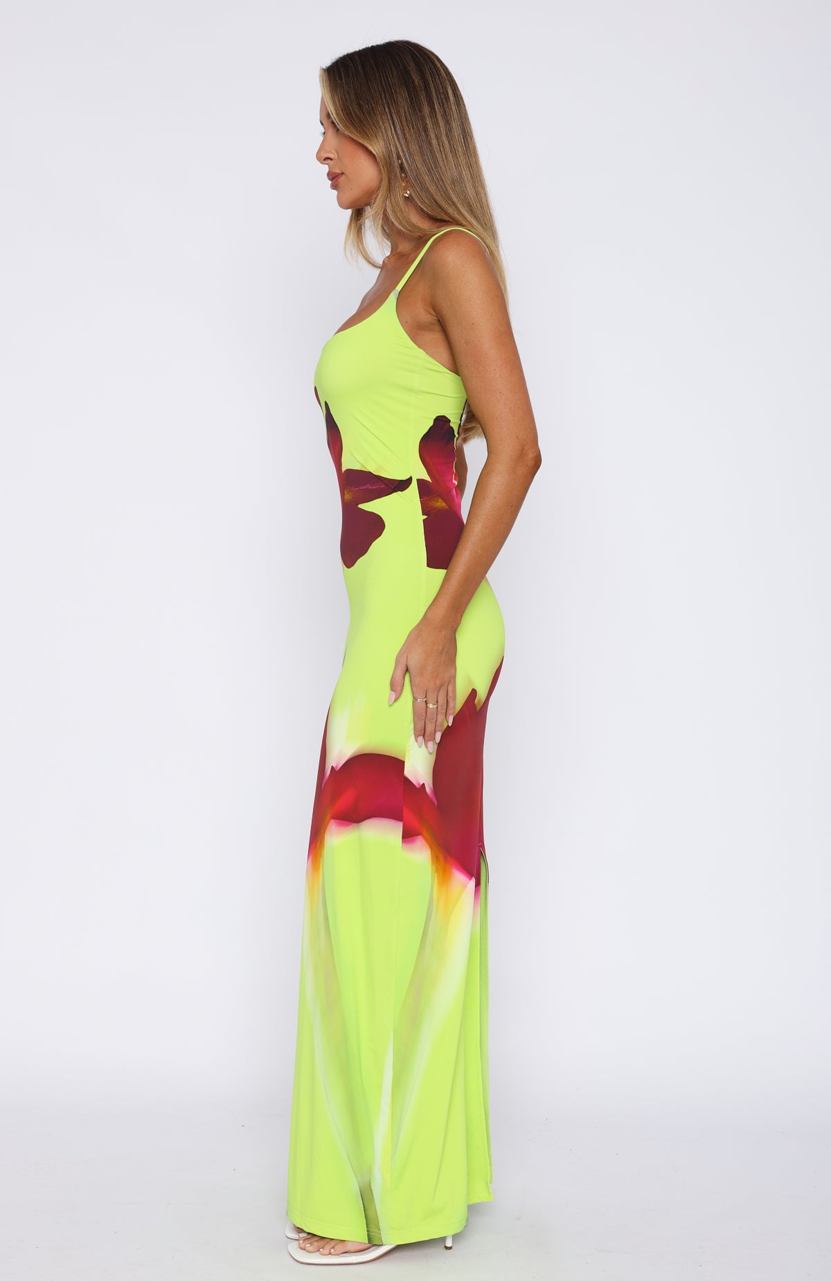 Ultimate Lime Blossom Maxi Dress - Premium Vacation Style