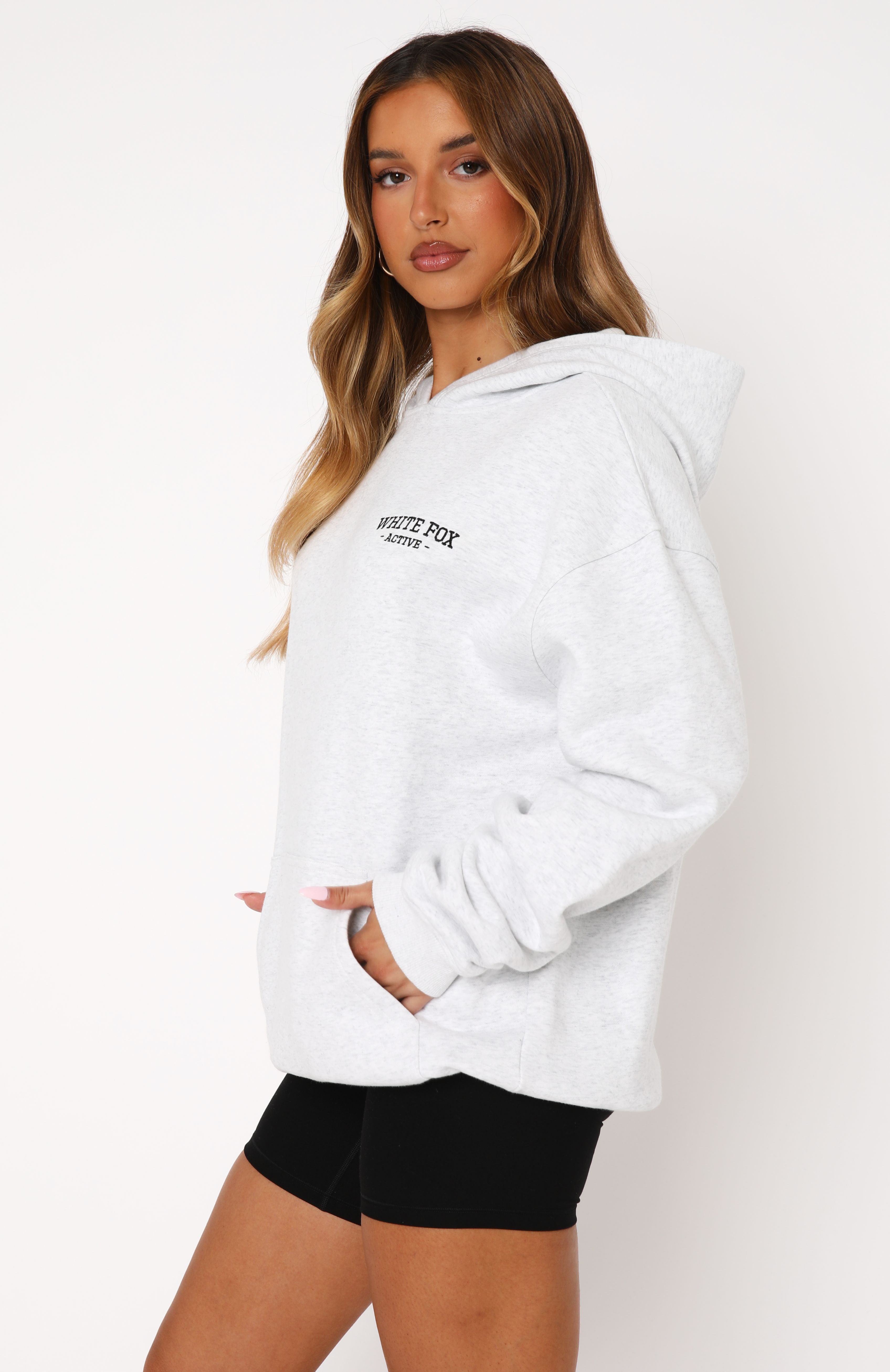 Premium Oversized Hoodie - Grey Marle | Ultimate Comfort by White Fox Active