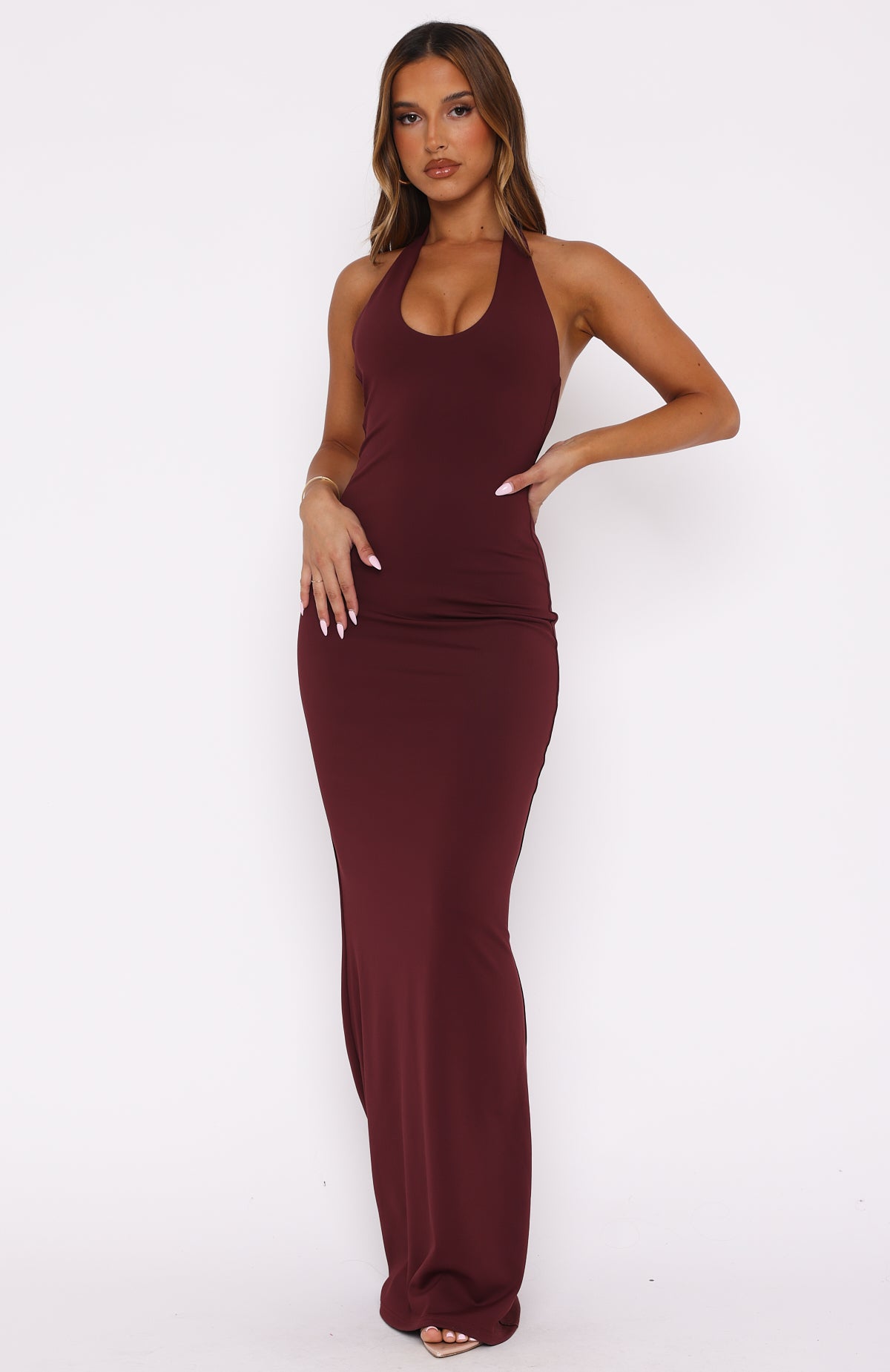 Ultimate Elegance Burgundy Maxi Dress - Love Like No Other