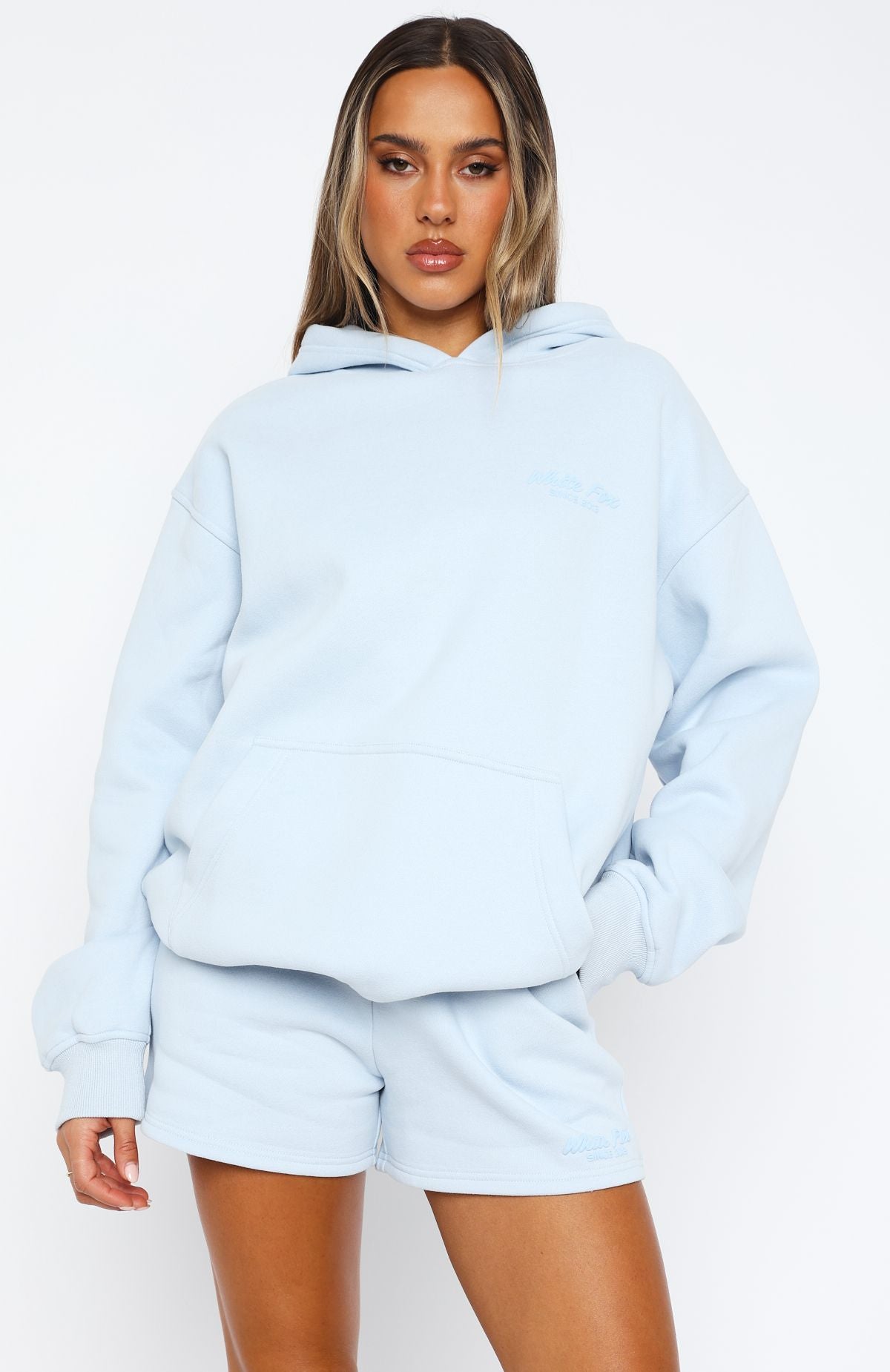 Premium Oversized Hoodie - Baby Blue | Ultimate Comfort