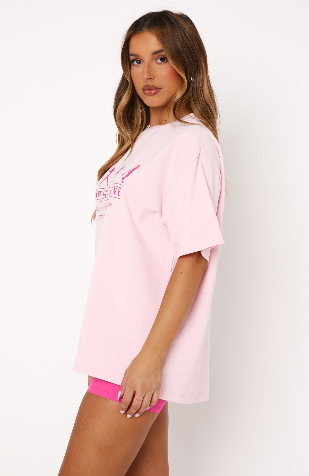 Premium Oversized Tee - Take The Shot Pink