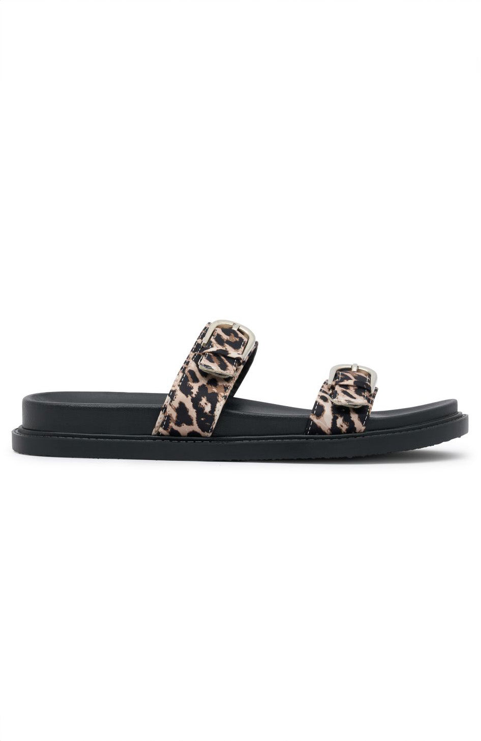 Premium Leopard Print Plot Twist Slides