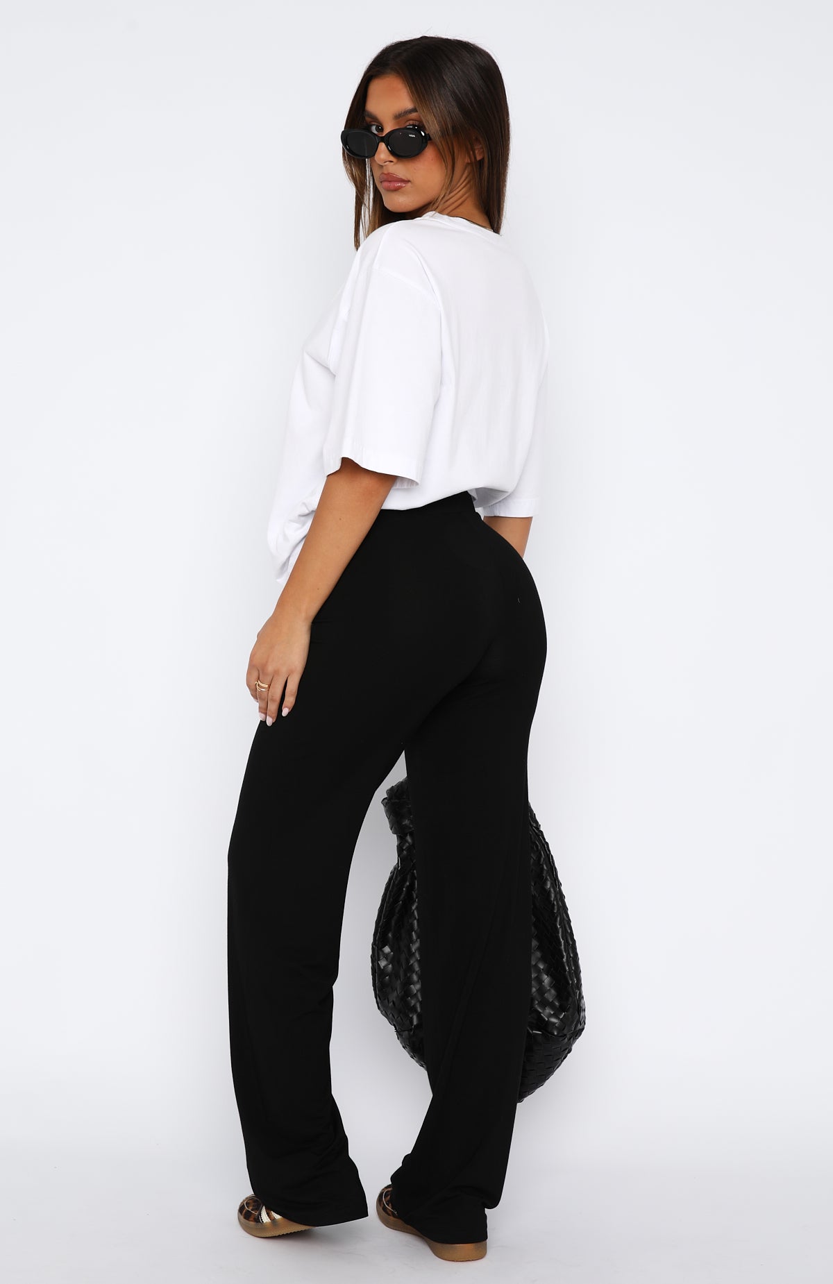 Ultimate Casual Fit High-Rise Pants - Black