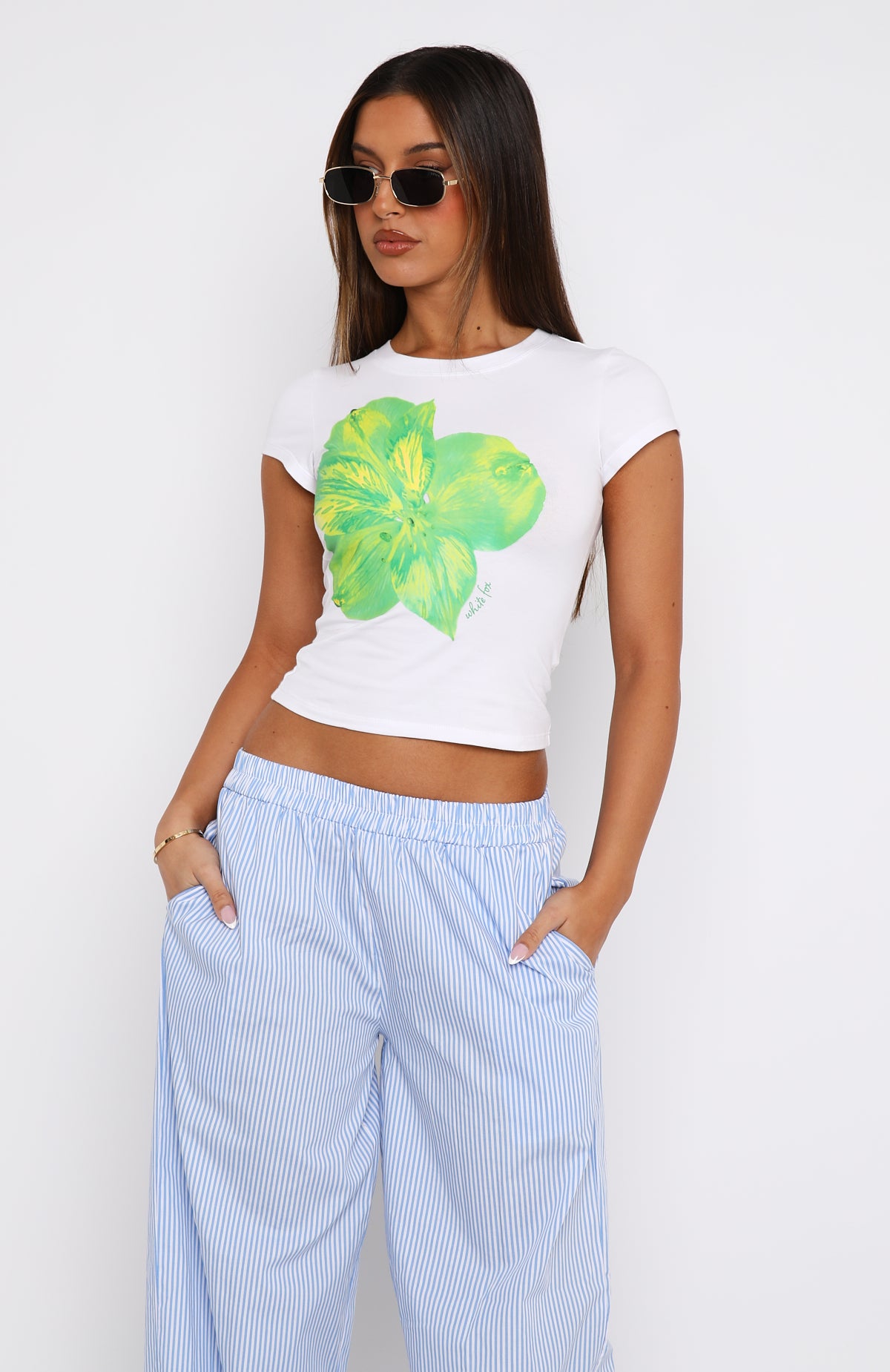 Premium Buy You Flowers Baby Tee - Ultimate Comfort in White