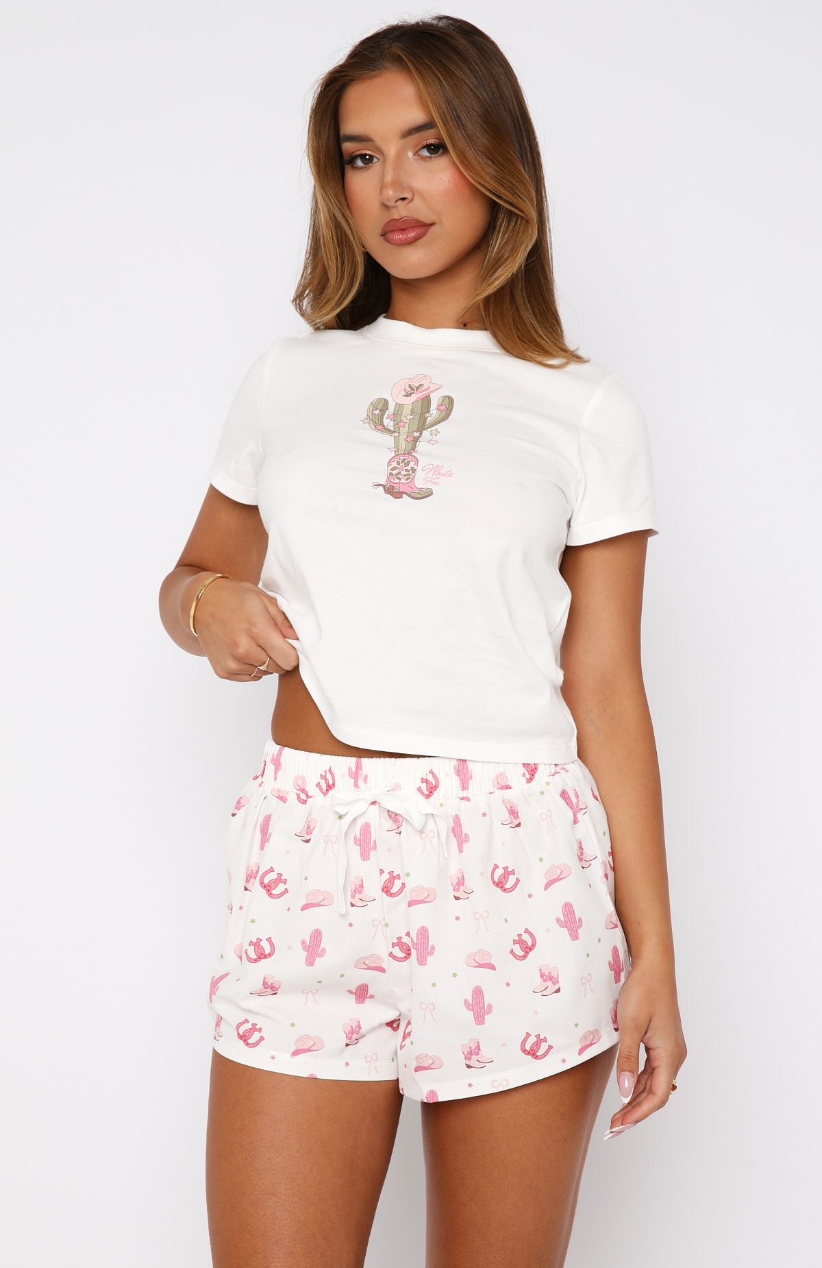 Premium Sweetheart Pyjama Set - Mistletoe Rodeo Edition