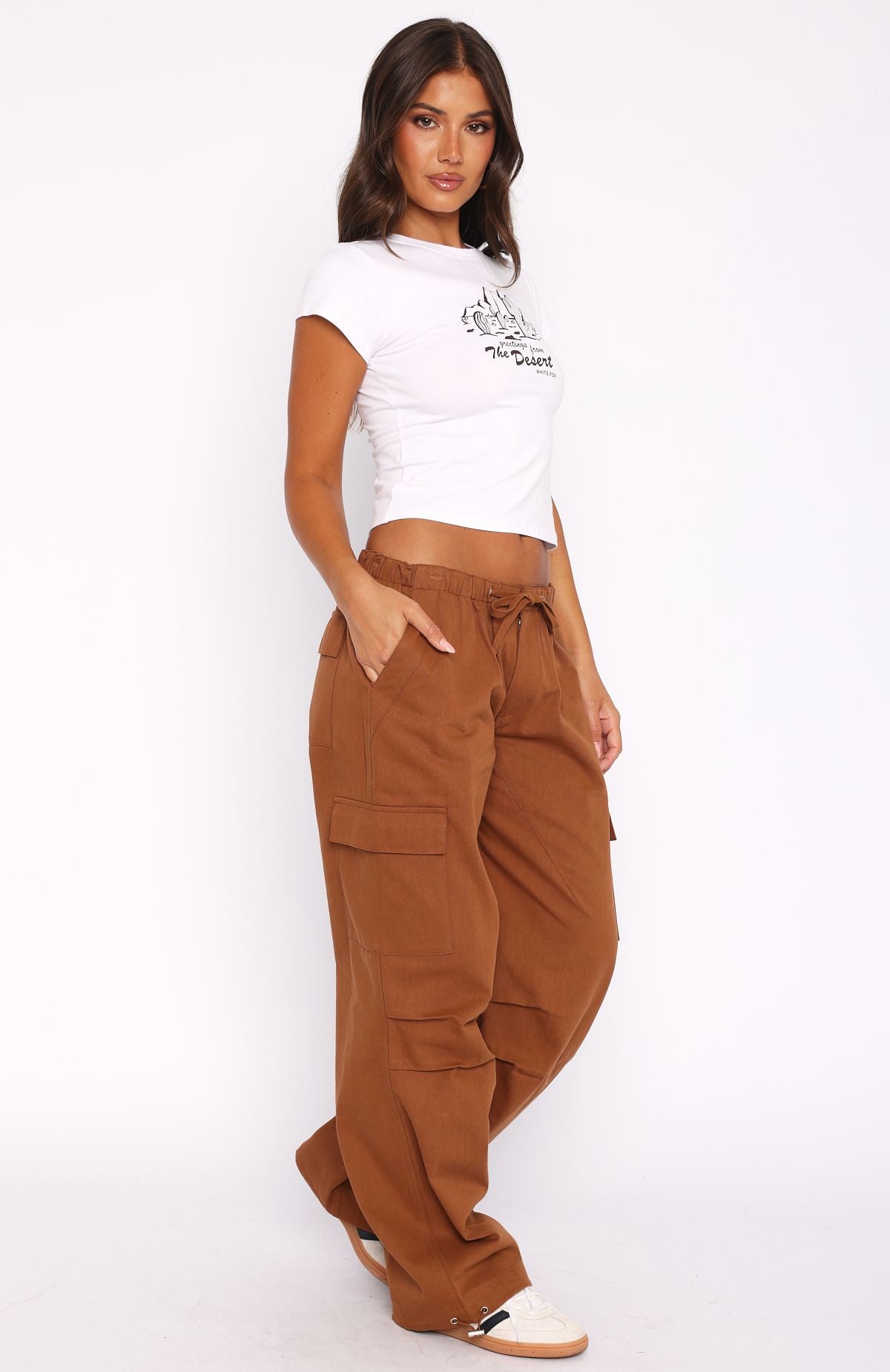 Ultimate Comfort Cargo Pants - Chocolate Brown