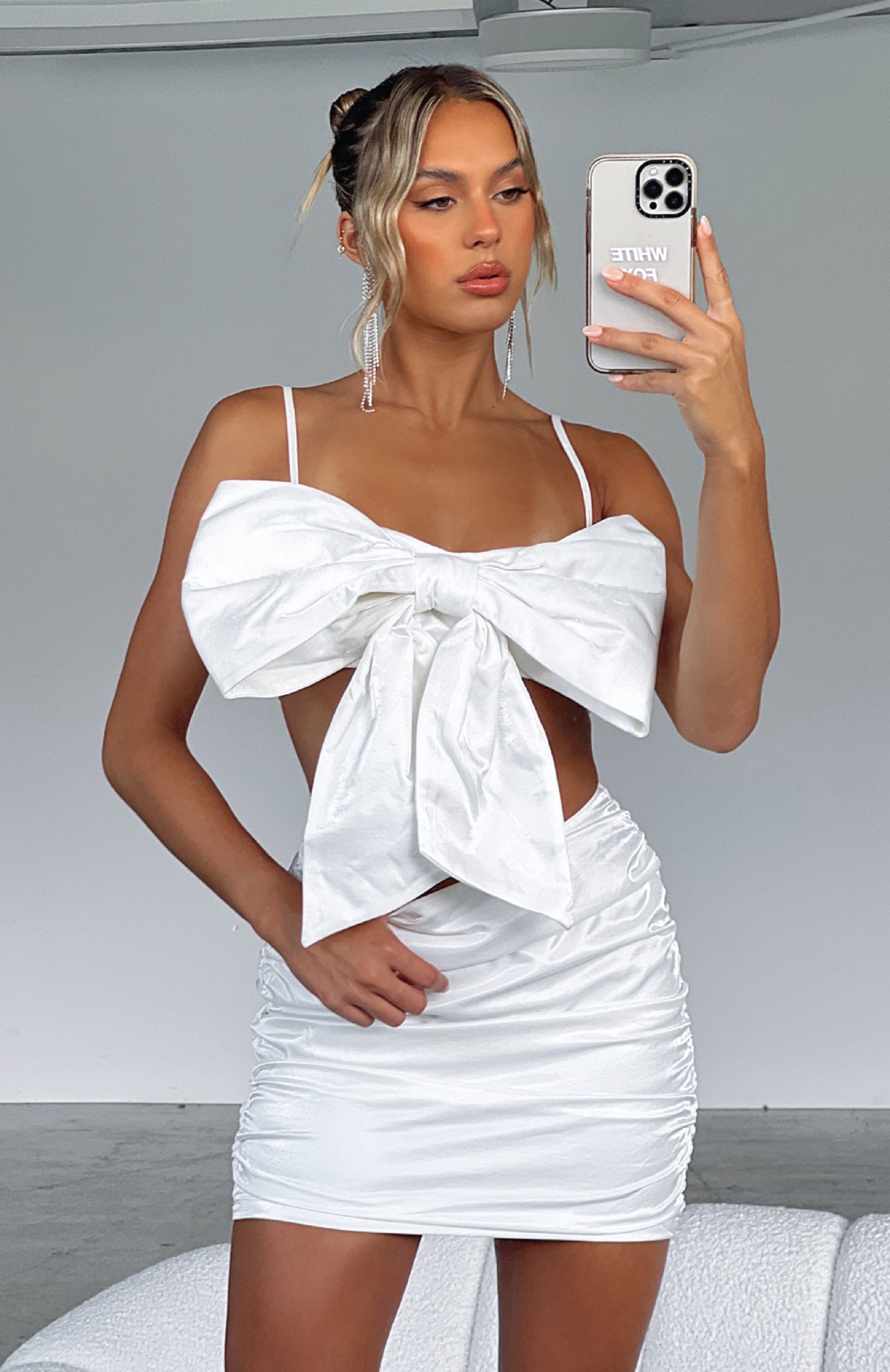 Ultimate Elegance White Crop Top