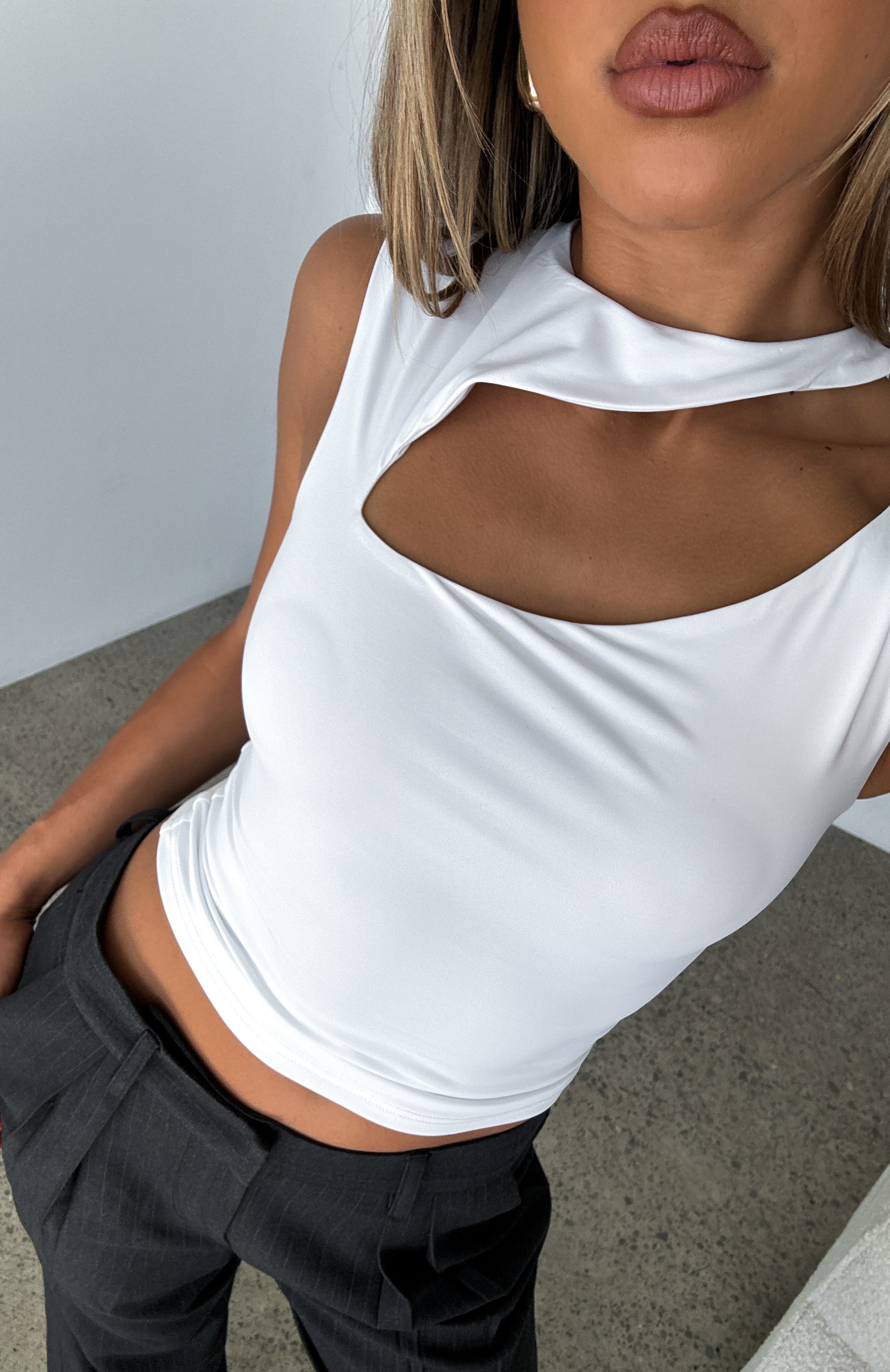 Ultimate Hypnotised Tank Top - White