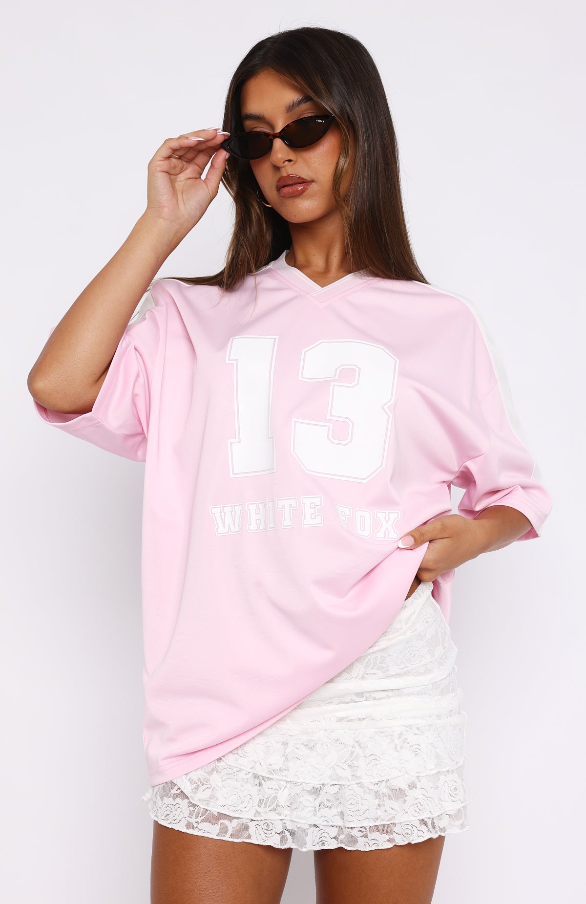 Premium Oversized Pink Jersey - Go For The Shot