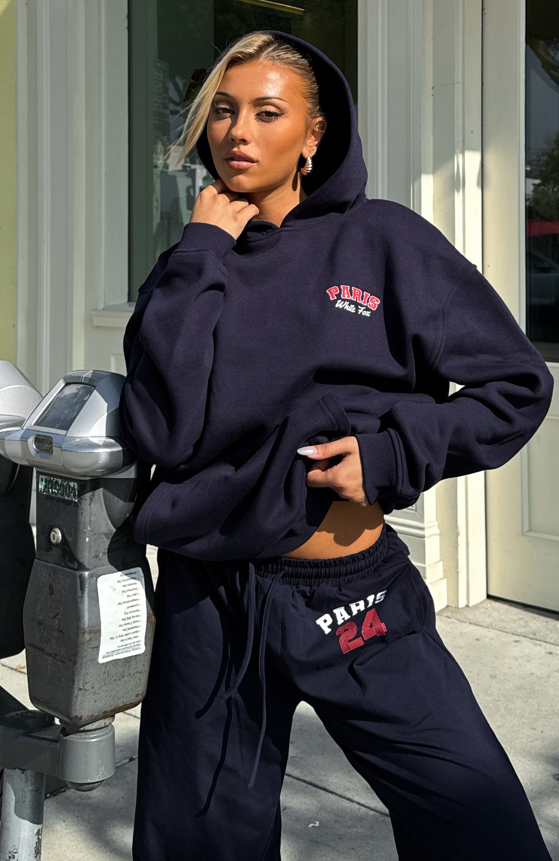 Premium Team Paris Oversized Hoodie Navy | Ultimate Comfort & Style