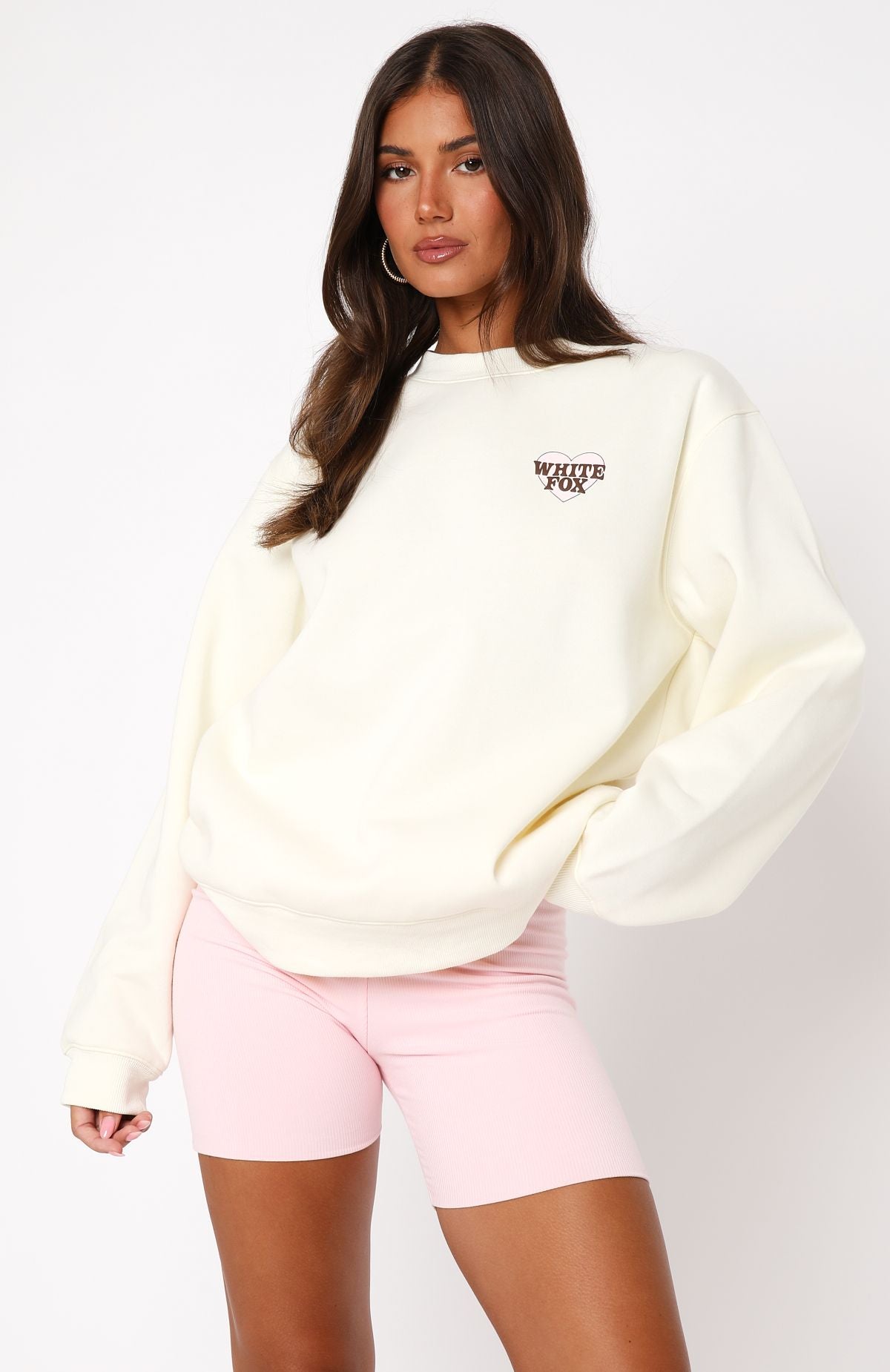 Premium Want You For Life Oversized Sweater Cream - Ultimate Comfort