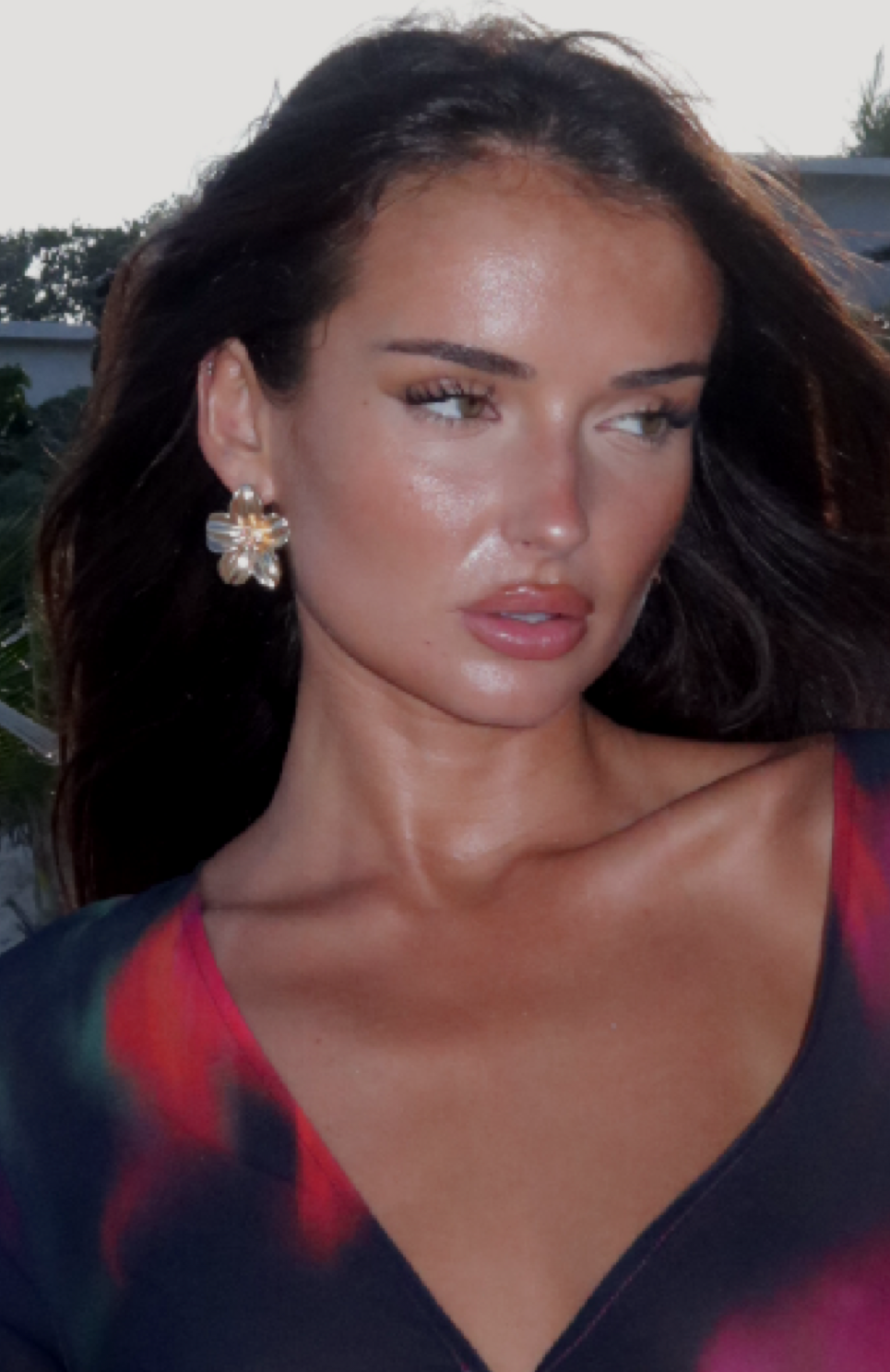 Premium Dolce Vita Gold Stud Earrings - Ultimate Floral Design