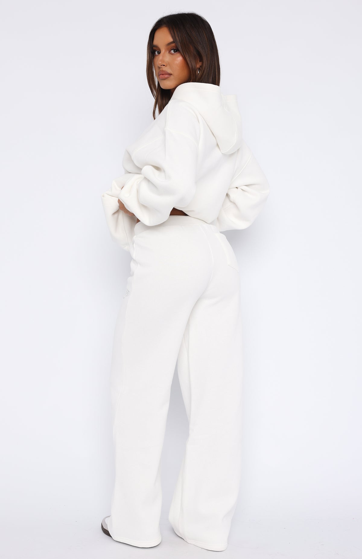 Premium Wide Leg Sweatpants - Ultimate Winter Comfort in White