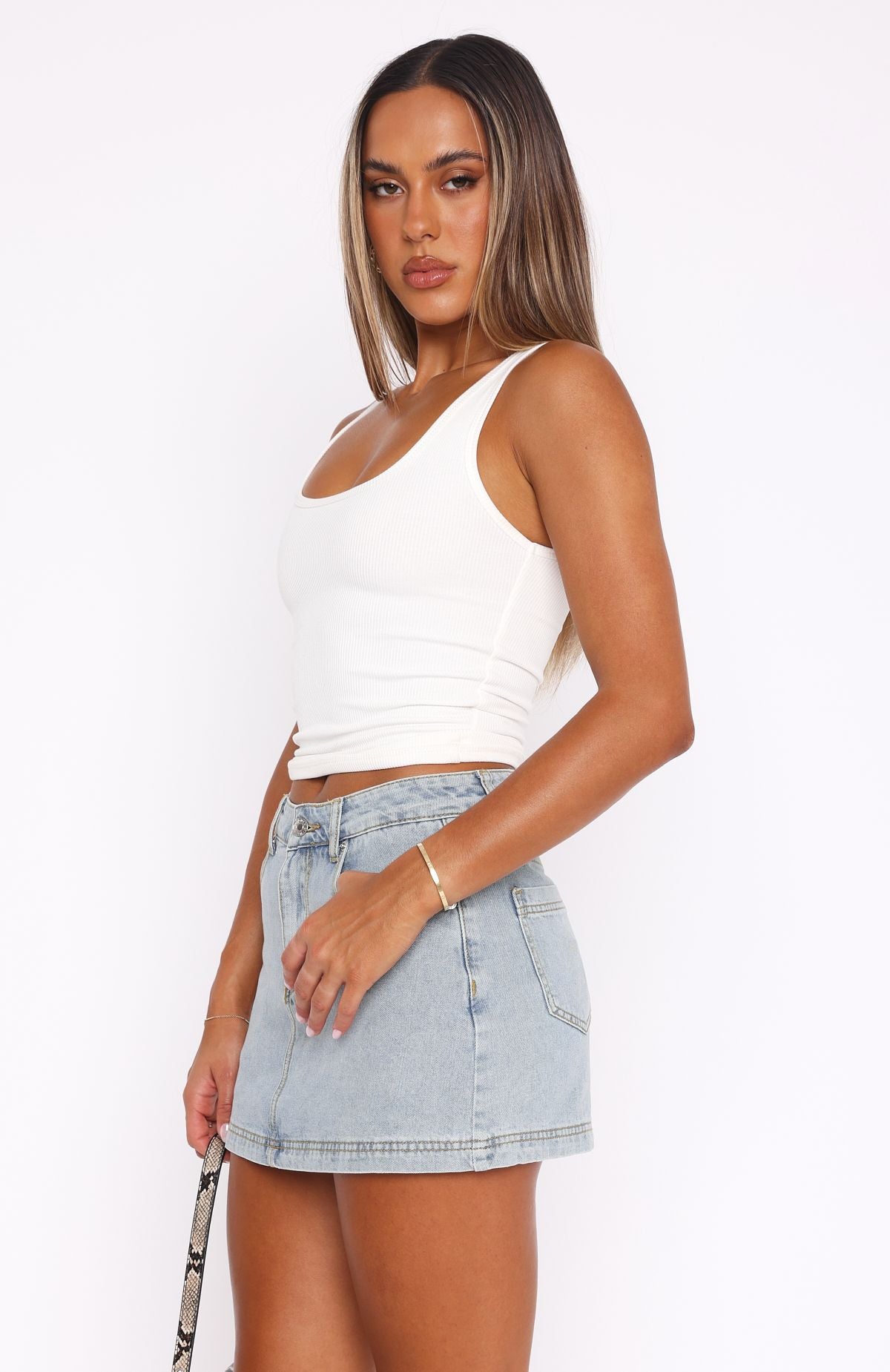 Ultimate Summer Denim Skort - Light Blue Wash