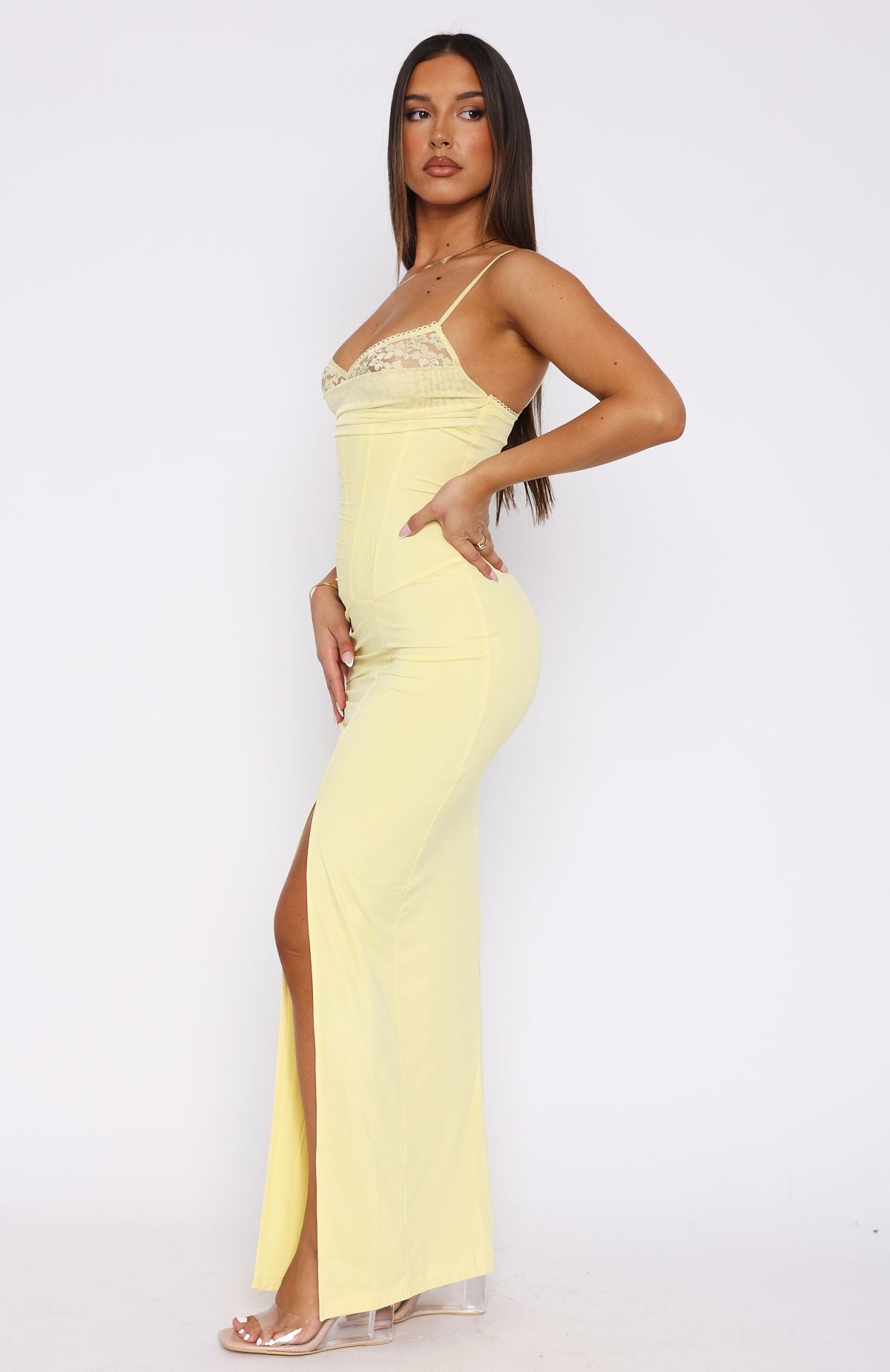 Premium Lemon Maxi Dress - Just Be Friends Collection