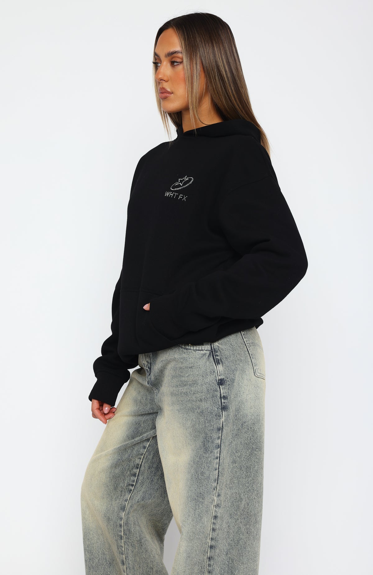 Premium Always Shining Oversized Hoodie - Ultimate Comfort in Black