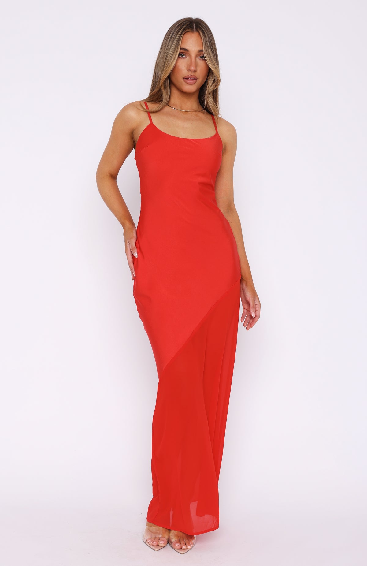 Elegance Redefined: Shout Louder Maxi Dress in Premium Red