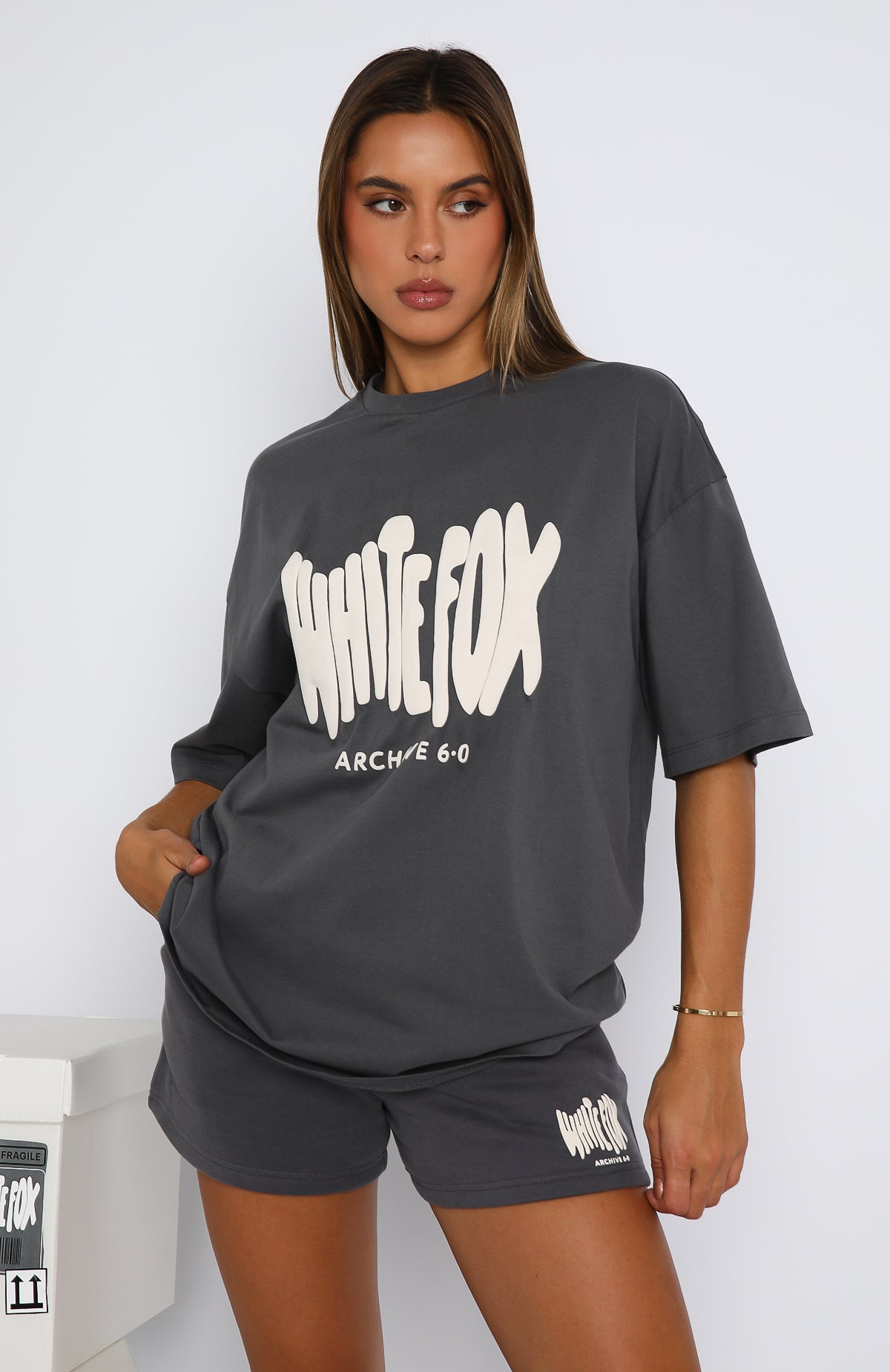 Premium Archive 6.0 Oversized Cotton Tee - Ash