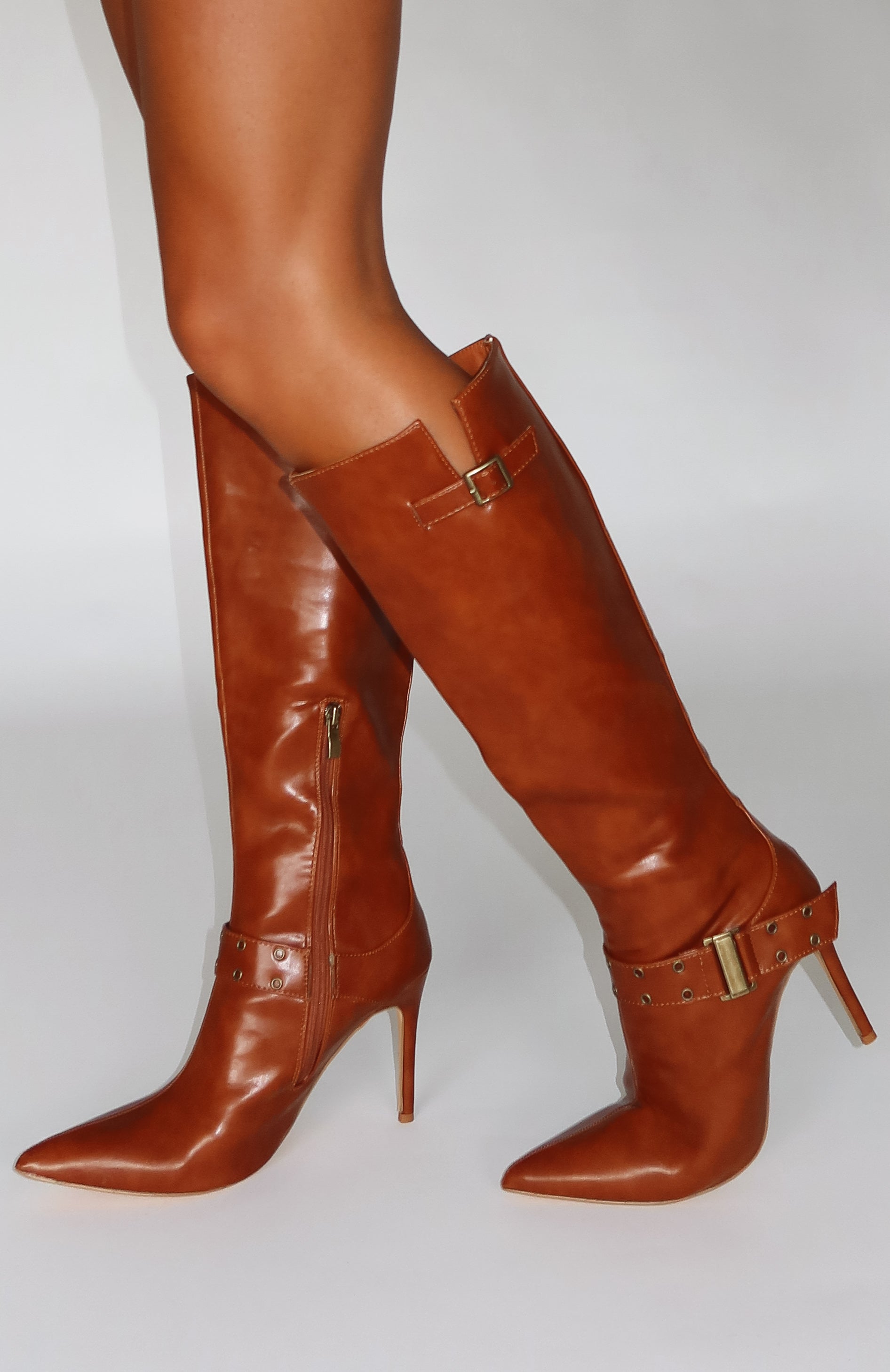 Ultimate Vintage Brown Knee High Boots by Bad Habit