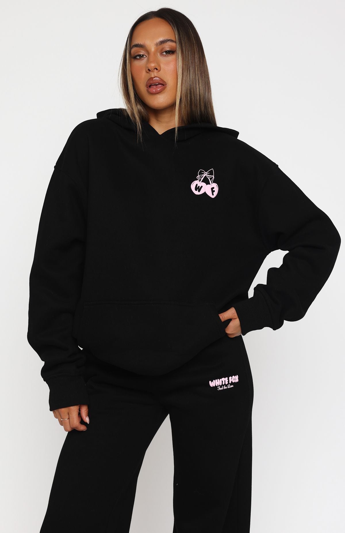 Ultimate Comfort Feel The Love Oversized Hoodie - Black