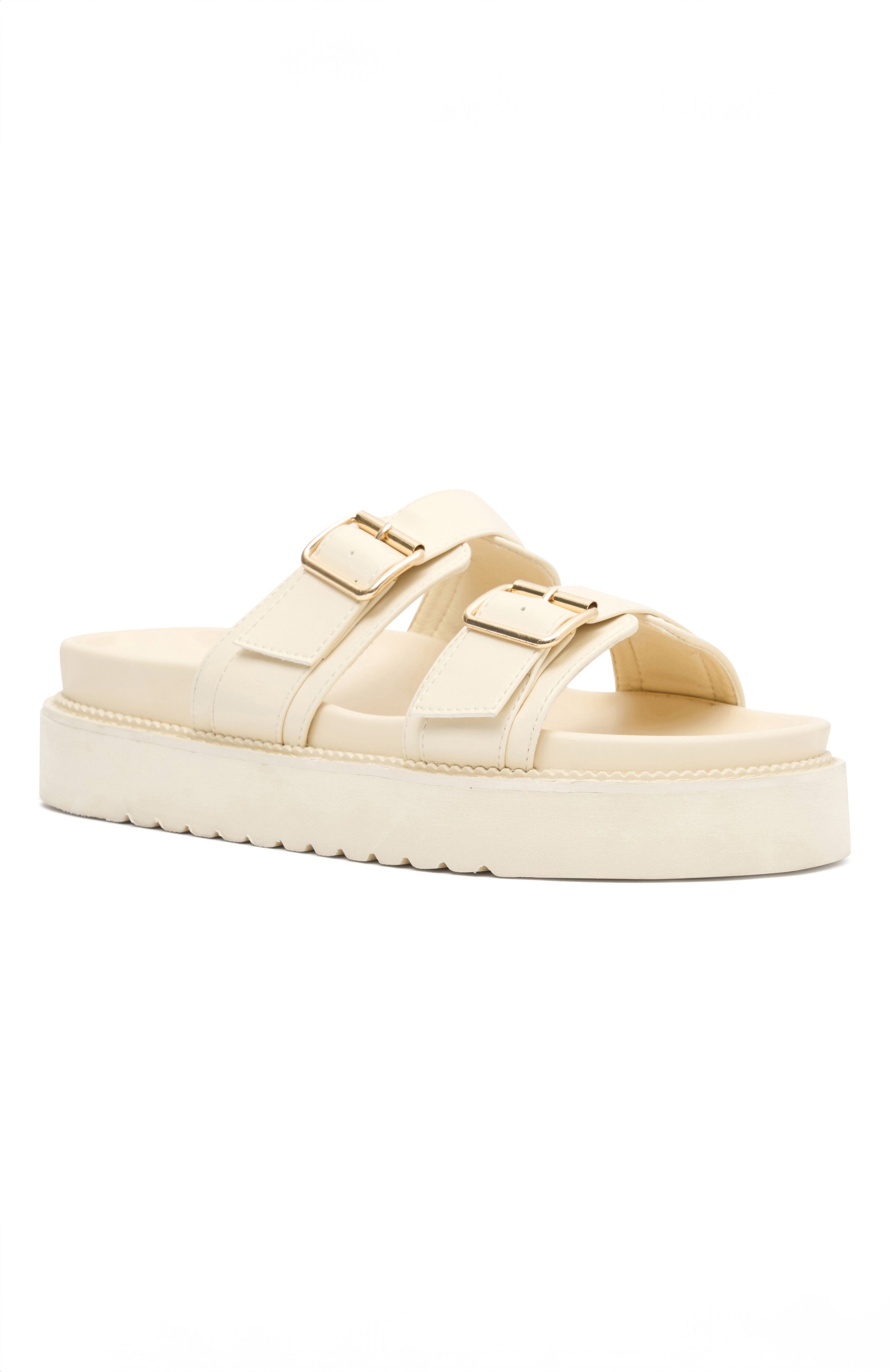 Premium Mila Slides Ivory - Ultimate Summer Comfort