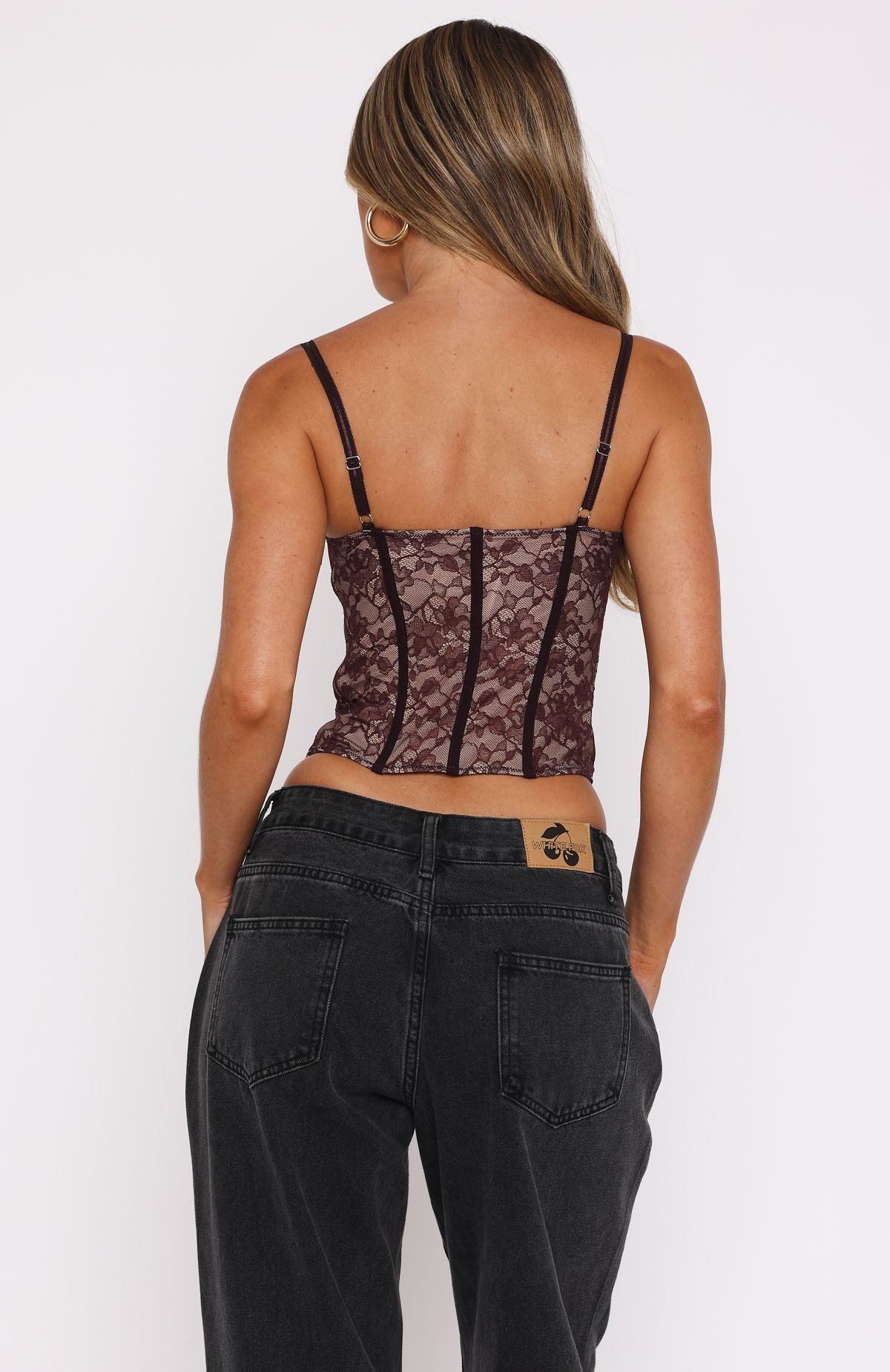 Ultimate Lace Bustier in Burgundy - Premium Elegance