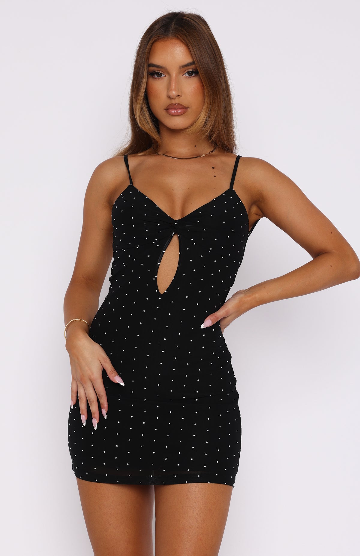 Ultimate Glam Mini Dress - Sleek Black