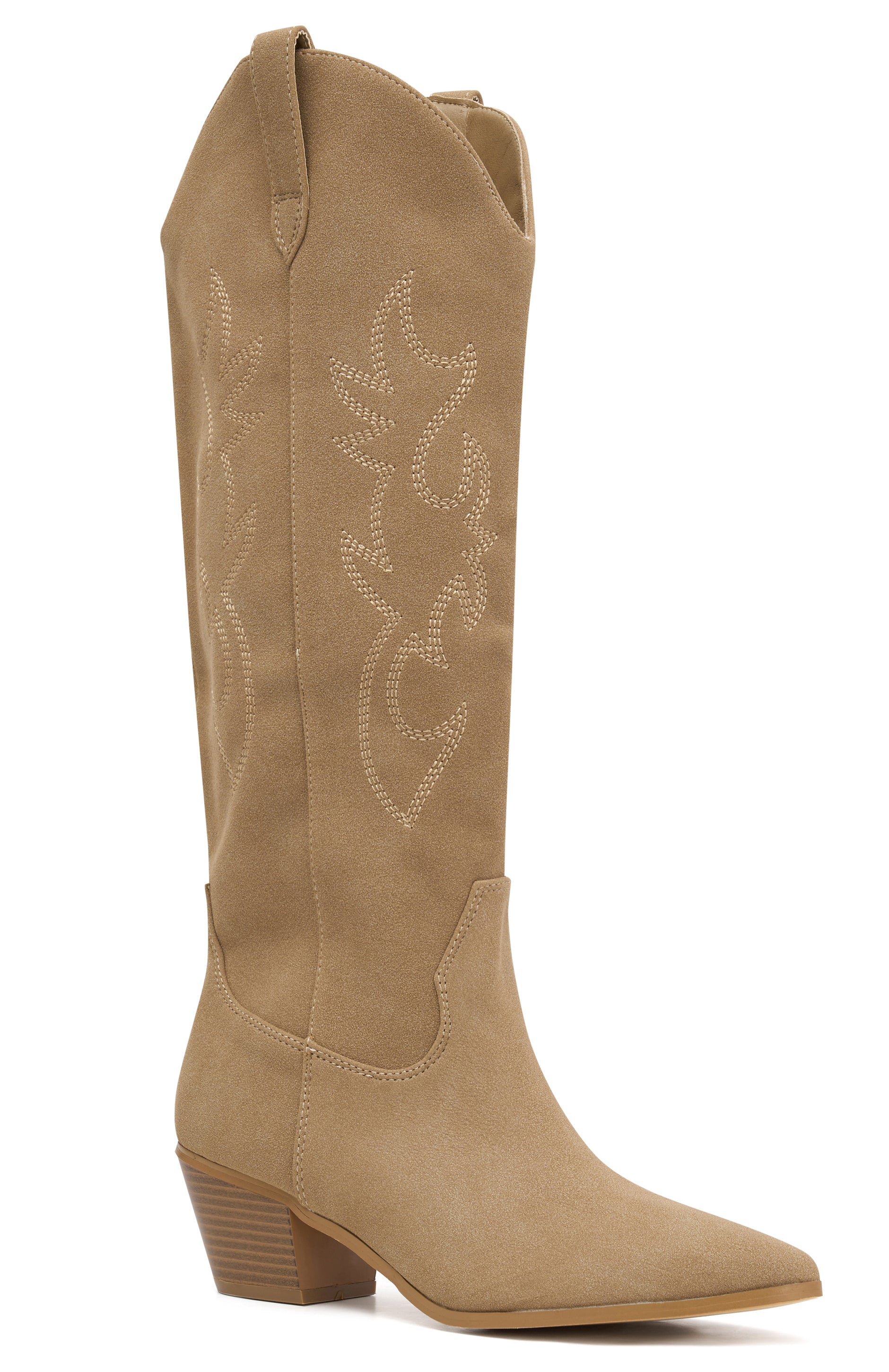 Premium Elizabeth Cowboy Boots - Light Tan | Ultimate Style & Comfort