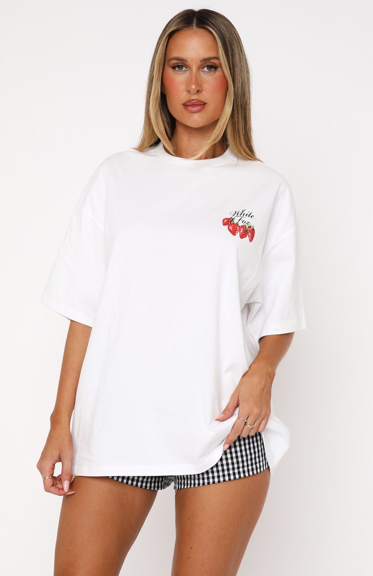 Premium Oversized Cotton Tee - Done With The Games White