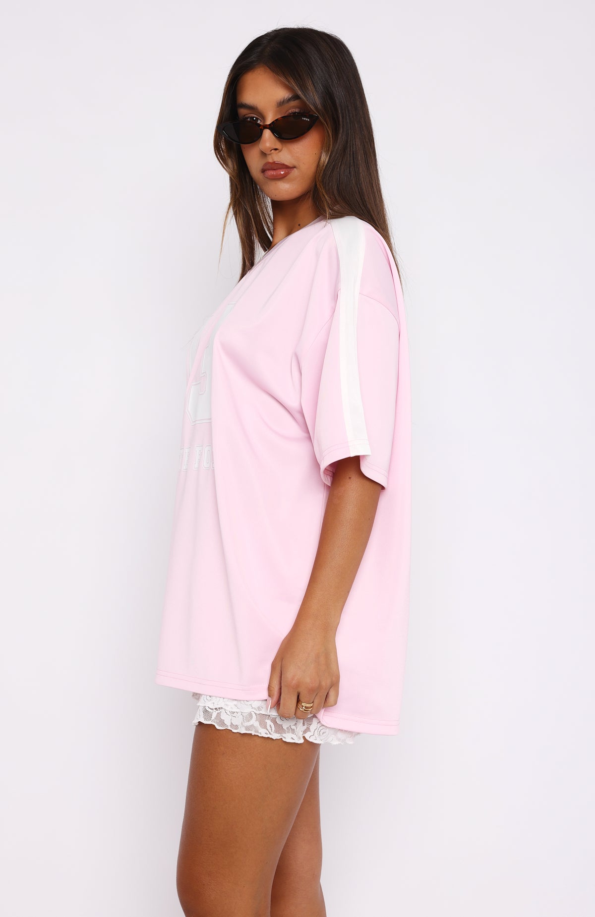 Premium Oversized Pink Jersey - Go For The Shot
